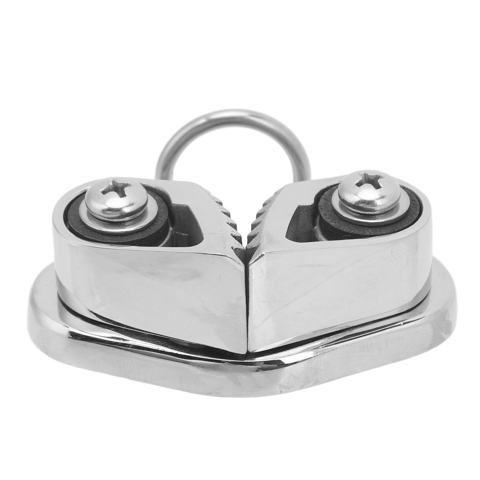 Stainless Steel Marine Cam Cleat - Heavy Duty Fairlead Leading Ring & Anchor Rope Cleats for 3-12mm Ropes - Durable Sailing Cleat for Boat Deck Rope Management - Perfect for Sailboats, Yachts & Marine Applications
