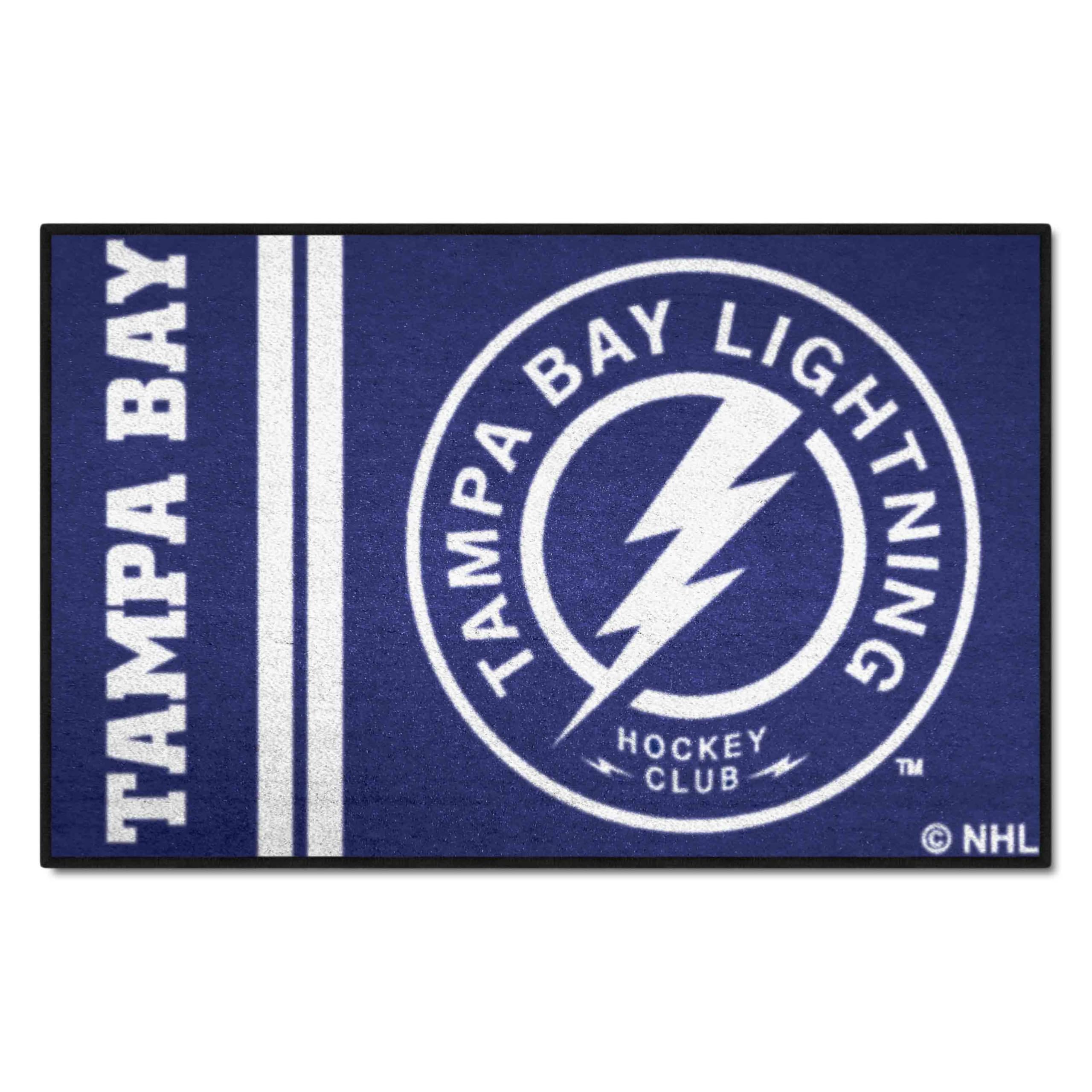 FANMATS 19277 Tampa Bay Lightning NHL Team Logo Starter Rug - 19