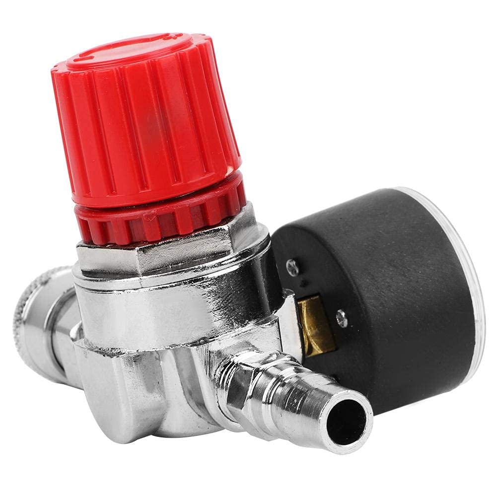 Air Compressor Pressure Regulator with Dial Gauge - Zinc Alloy Control Valve & Switch for Air Tools | Perfect for Pneumatic Systems, HVAC, and Industrial Applications