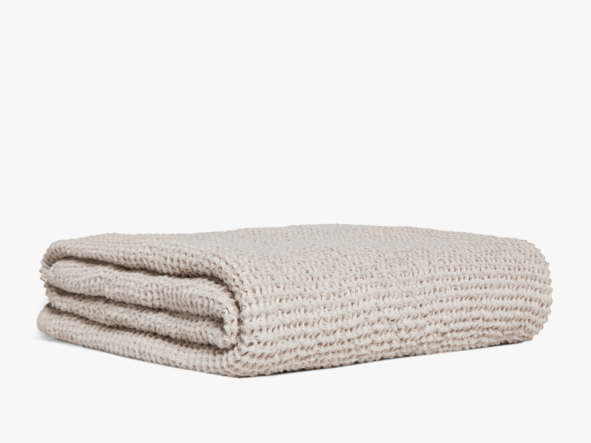 Soft Waffle Knit Baby Blanket - Cozy & Breathable for Newborns - Fawn Color - Perfect for Nursery, Swaddling, and Stroller Use