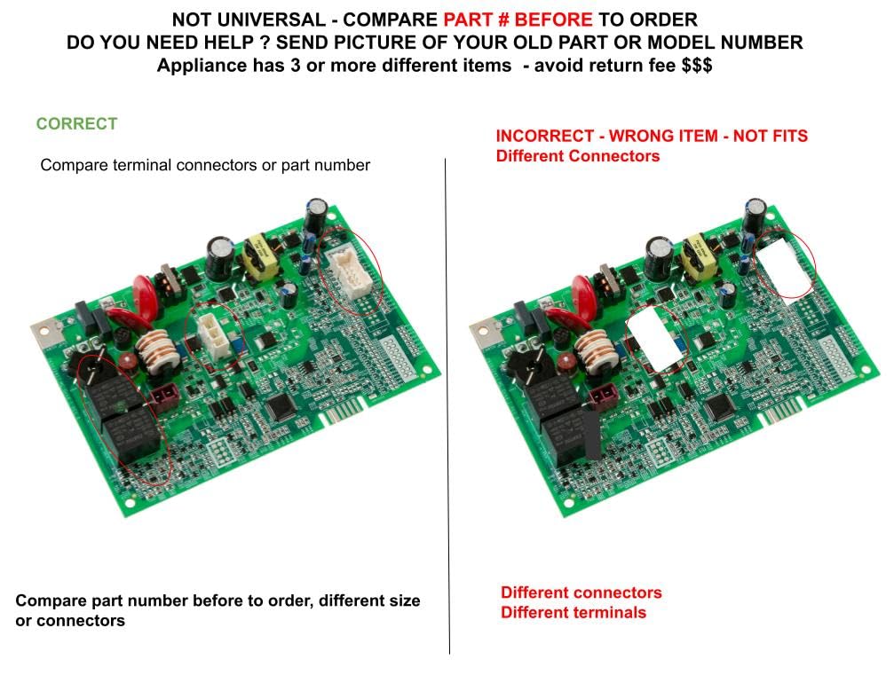 GE Dishwasher Control Board WD21X25732 WD21X24498 WD21X25198 CKDX25198X Replacement Part - Compatible with Multiple GE Dishwasher Models for Smooth Operation & Easy Installation