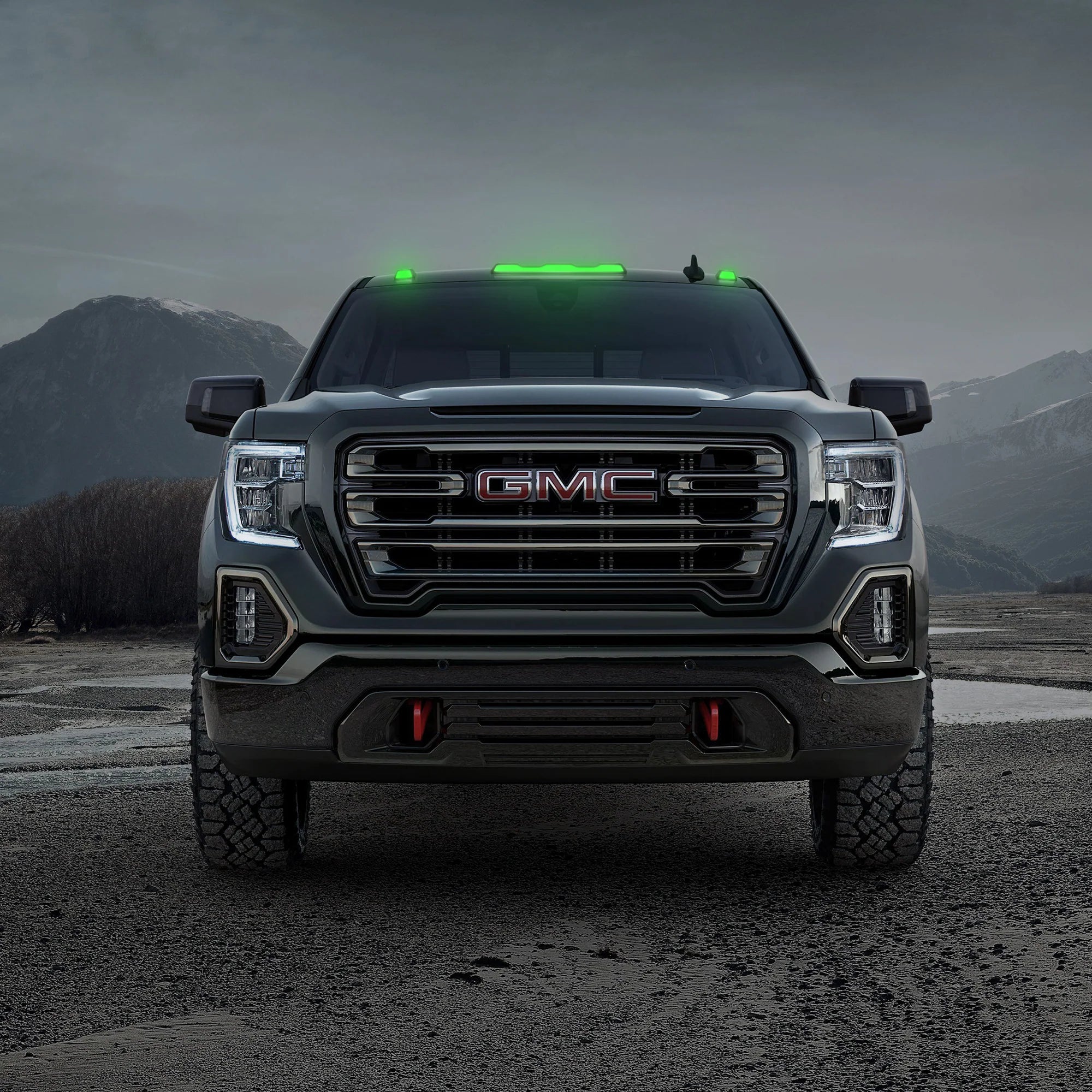 GMC & Chevy 20-25 4th Gen Heavy Duty 3-Piece Smoked Cab Roof Light Lens with RGB Multi-Color High Power LEDs - OEM Replacement for Truck Cab Lights - Perfect for Off-Roading & Night Driving