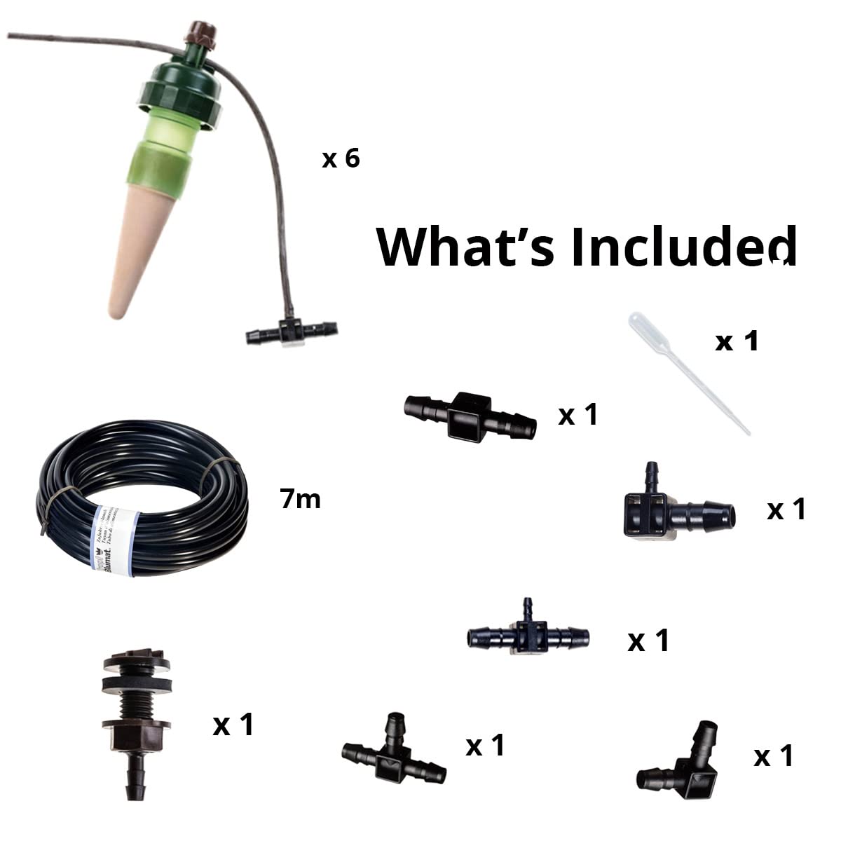 Tropf-Blumat Small Box Kit Automatic Watering System for 6 Plants - Sustainable Outdoor Irrigation for Garden, Patio, Hanging Baskets, Raised Beds & Greenhouses | Perfect for Vacation Homes & Drought-Prone Areas