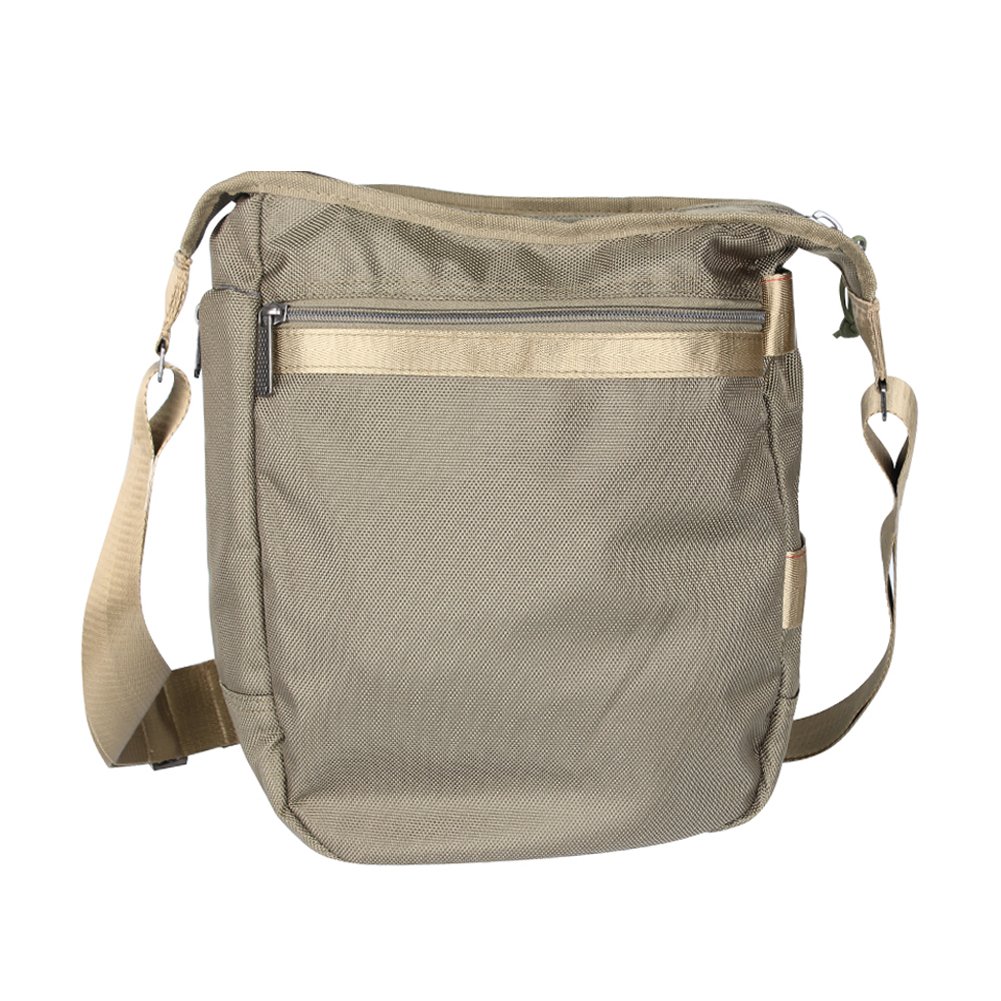 Larswon Vertical Messenger Bag for Men & Women - Crossbody Shoulder Bag with Tablet Compartment in Army Green - Perfect for Work, Travel & Daily Commute