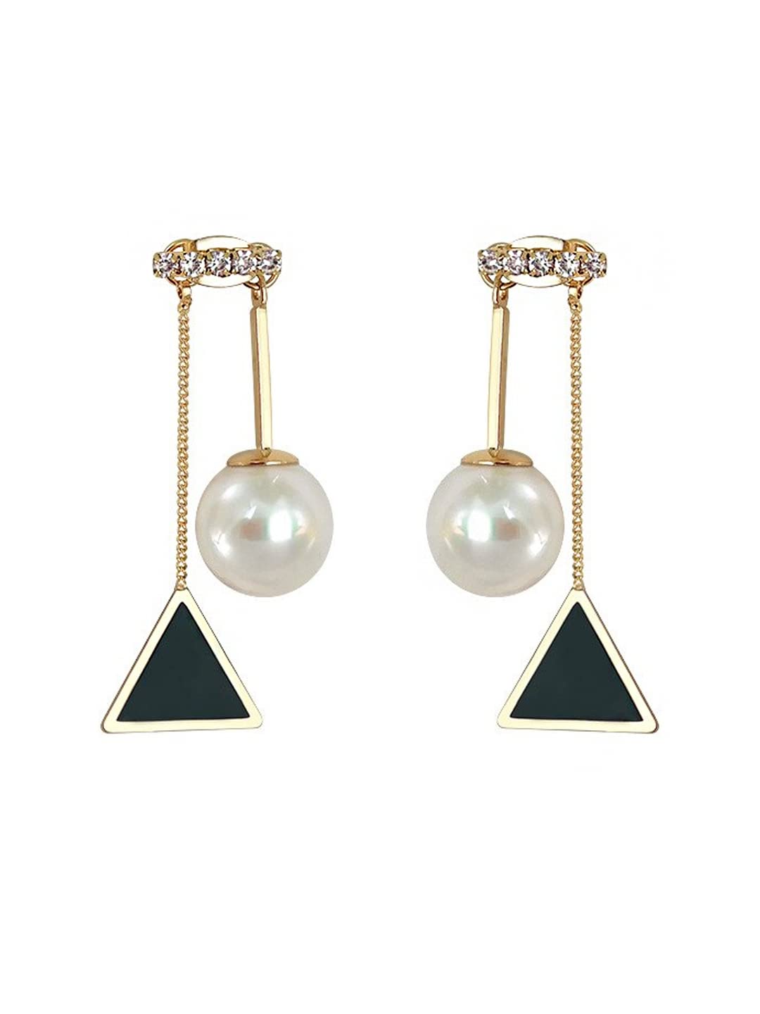 Yellow Pearl Drop Earrings for Women & Girls - Elegant Dangle Chime Earrings | Perfect Birthday & Anniversary Gift for Wife, Daughter, Sister | Great for Weddings, Parties & Special Occasions