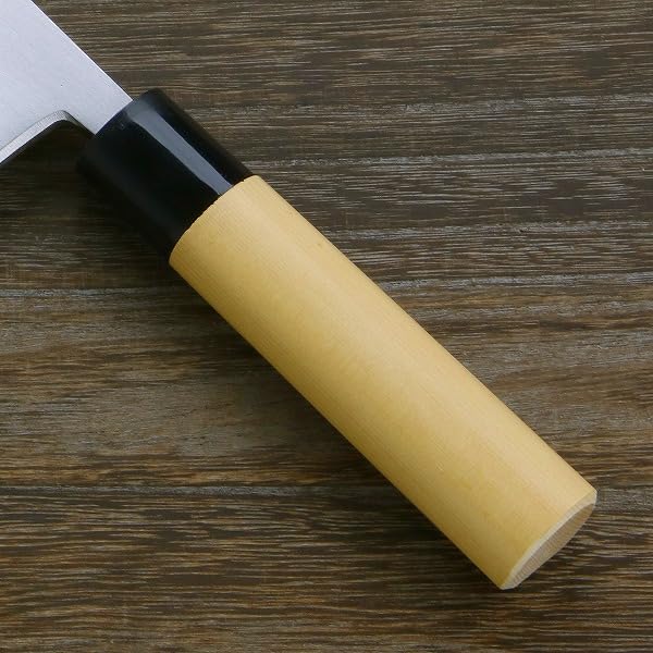 Premium Shirogami Steel Deba Hocho Japanese Kitchen Knife 180mm - Left-Handed Chef Knife for Sushi, Fish Filleting & Meat Cutting