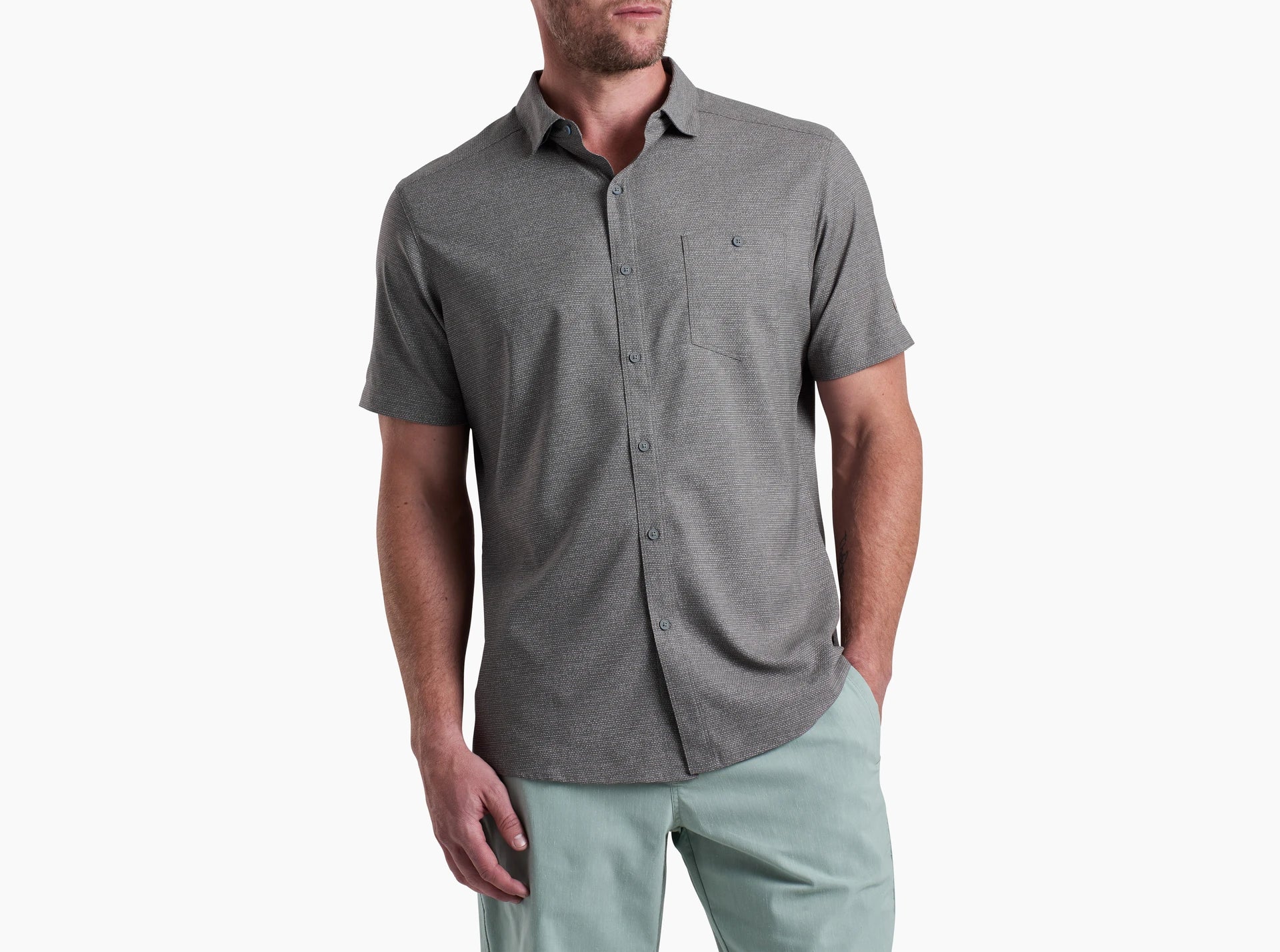 Kuhl Persuadr SS Men's Short Sleeve Shirt - Lightweight Quick-Dry Hiking & Outdoor Travel Shirt for Men