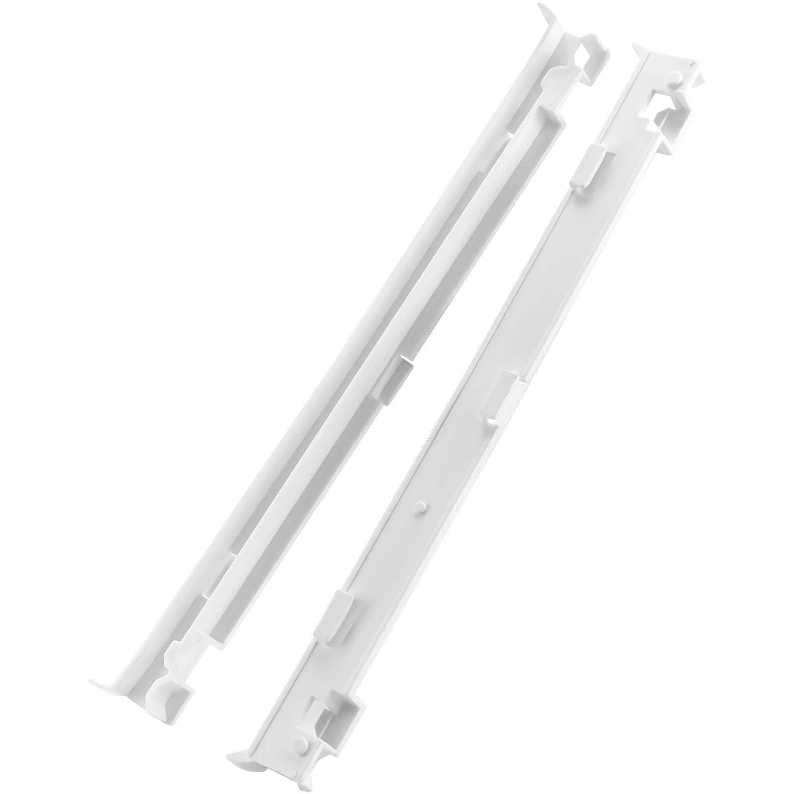 Whirlpool Refrigerator Drawer Slide Rail Replacement (2-Pack) - Compatible with WP2223320, 1016208, AH869557, EA869557, PS869557 - Durable Crisper Track for Smooth Gliding - Perfect for Kitchen Appliance Repair & DIY Maintenance