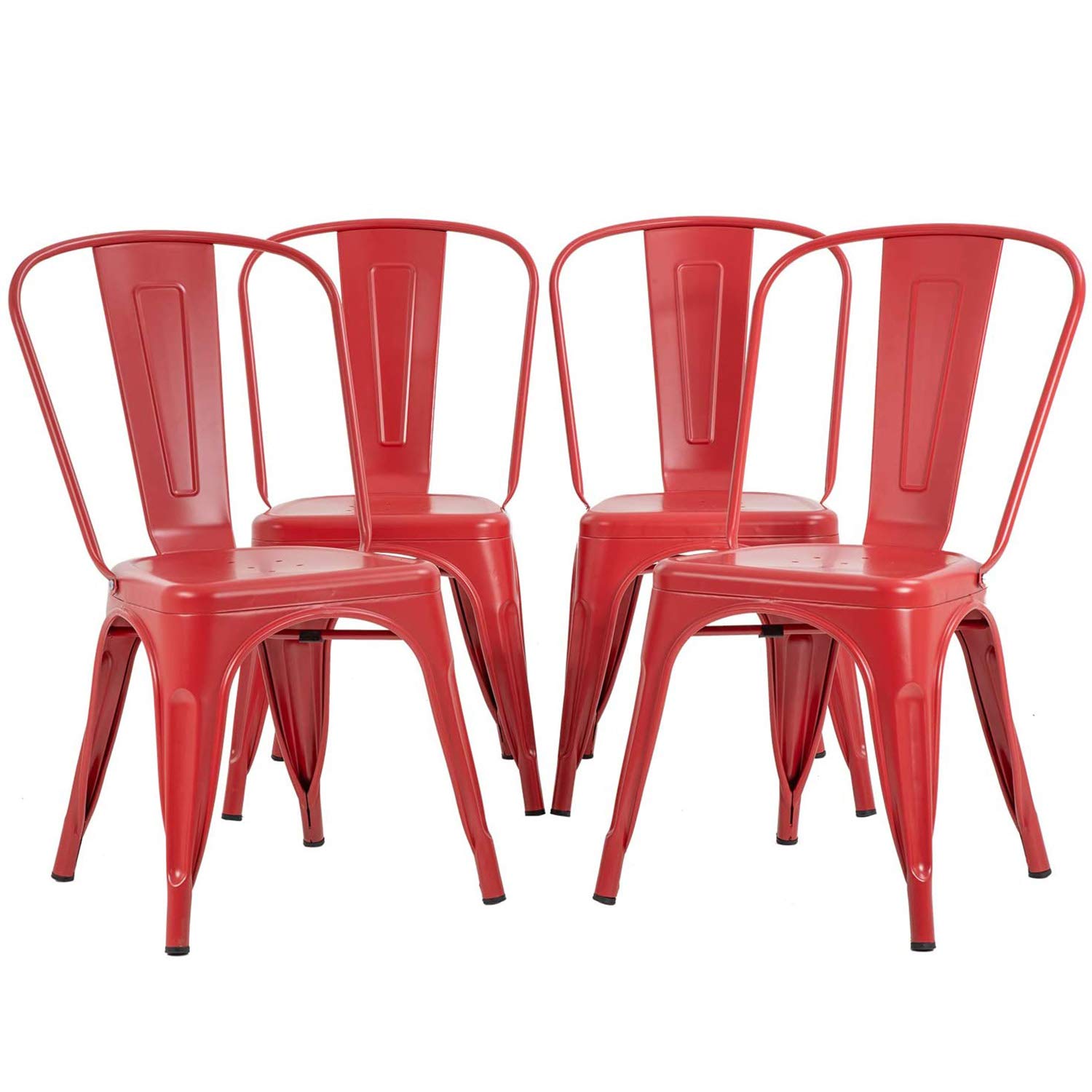 4-Pack Metal Dining Chairs Set - 18