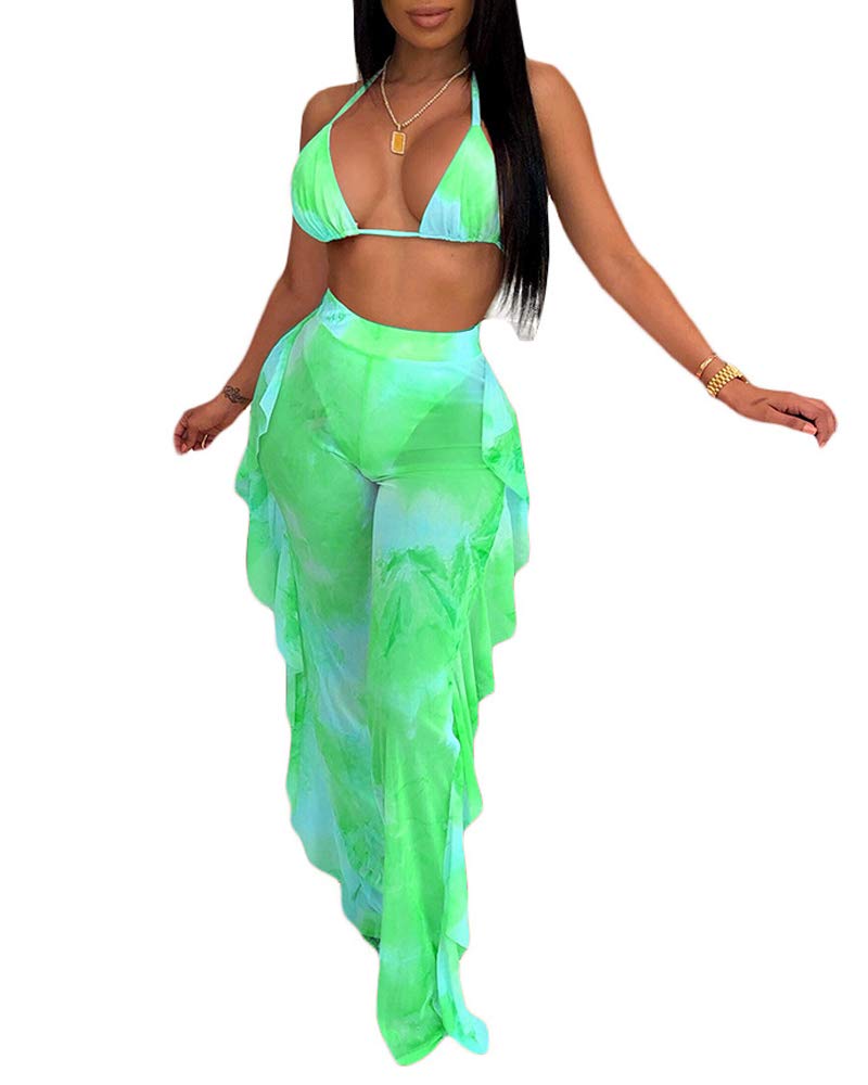 MS Mouse Women's Sexy V-Neck Backless Stripes Bohemian Print Jumpsuit Romper - Perfect for Beach Vacations, Summer Parties & Boho Fashion Outfits