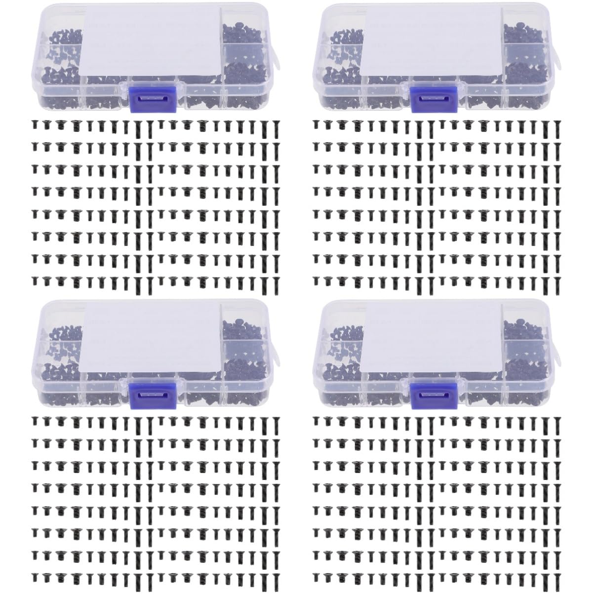 ULTECHNOVO 4 Sets Computer Repair Screws - Cross Laptop Screws Kit, Carbon Steel Grade 4.8 - Perfect for Laptop, PC, and Electronics Repair at Home or Office