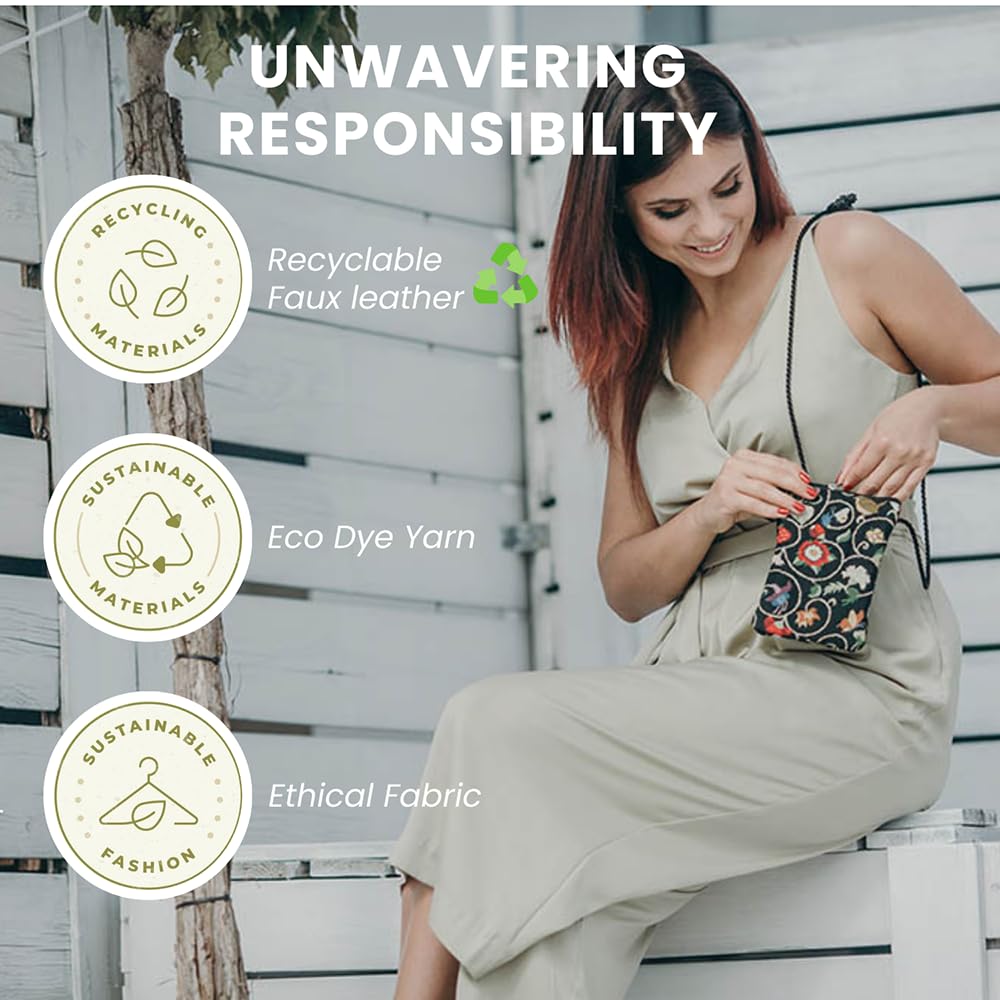 Signare Tapestry Mini Crossbody Phone Bag for Women - Small Purse for iPhone, Samsung & Smartphones - Perfect for Concerts, Travel & Everyday Use