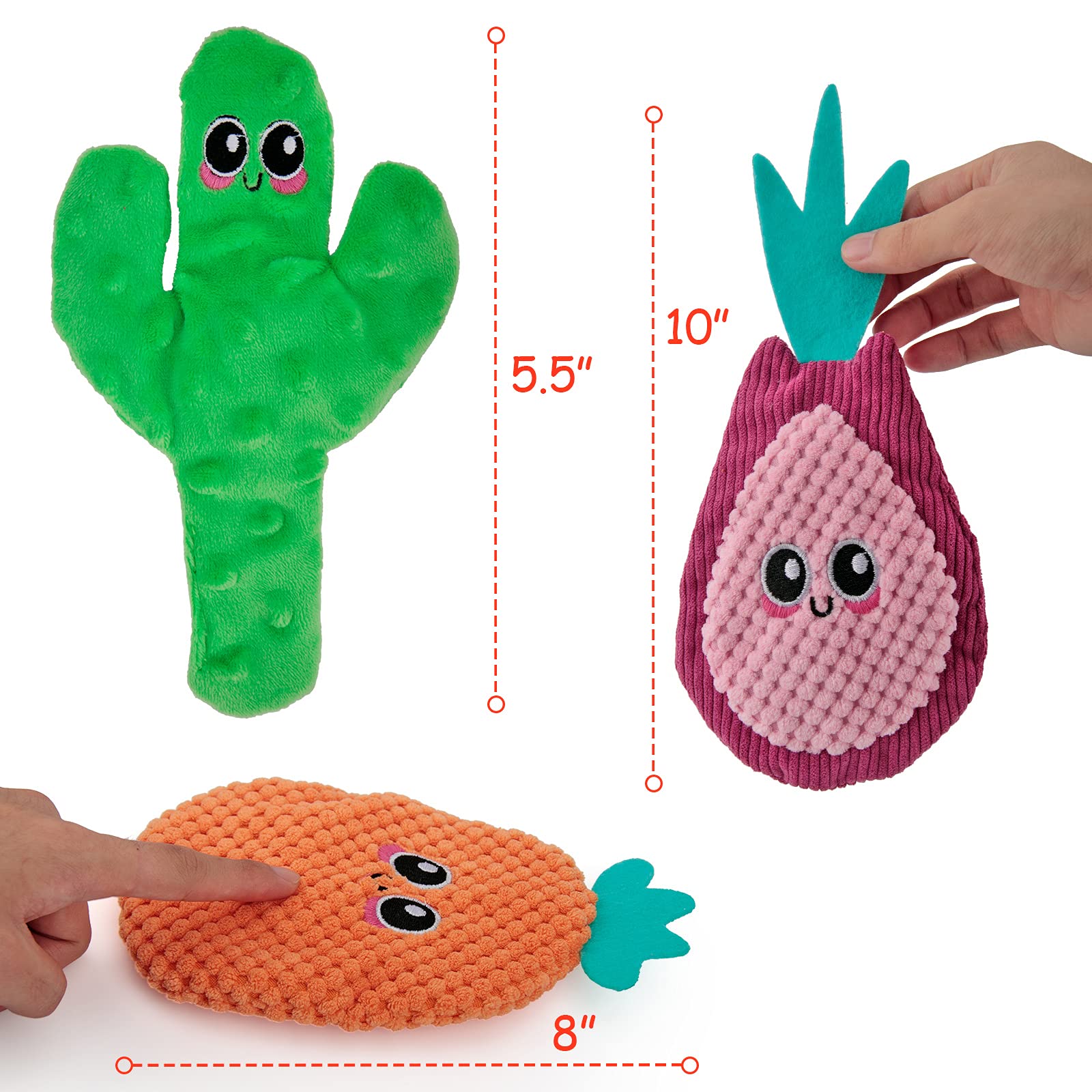 **Durable Crinkle Dog Toys for Aggressive Chewers - 8 Pack No-Stuffing Chew Toys for Small, Medium & Large Dogs - Tough, Interactive Teething Toys for Puppies & Large Breeds - Perfect for Indoor Play & Training**