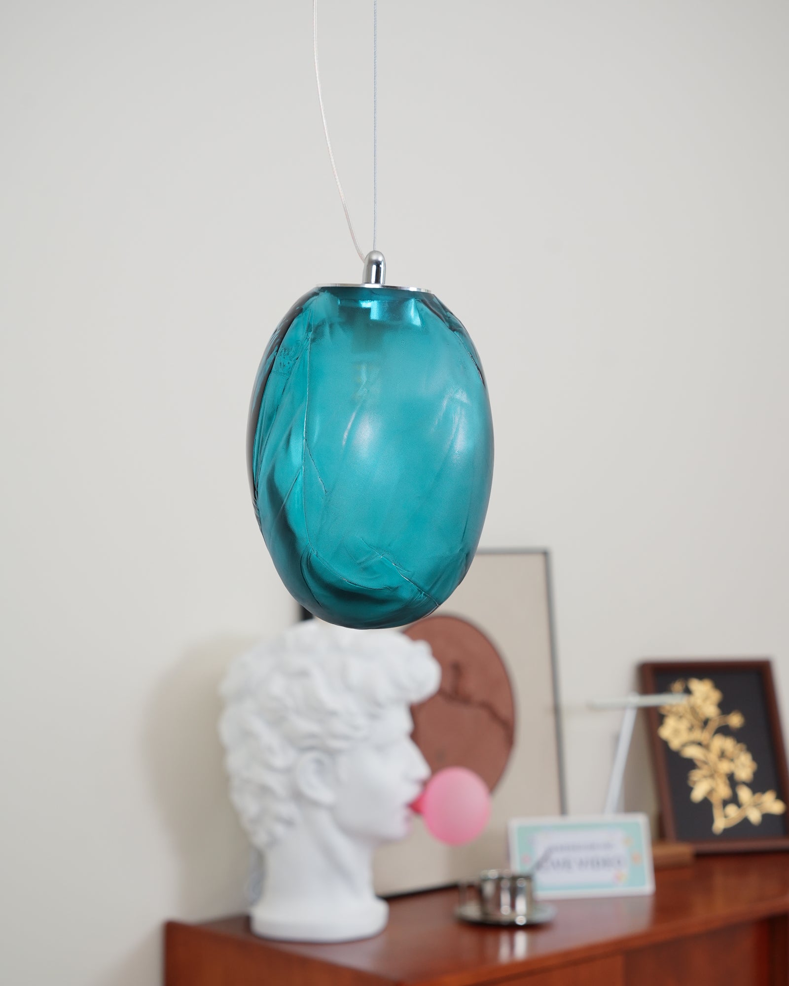 Stylish Blowing Liquid Glass Pendant Light - Modern Handcrafted Glass Chandelier for Dining Room, Kitchen Island & Bedroom Decor