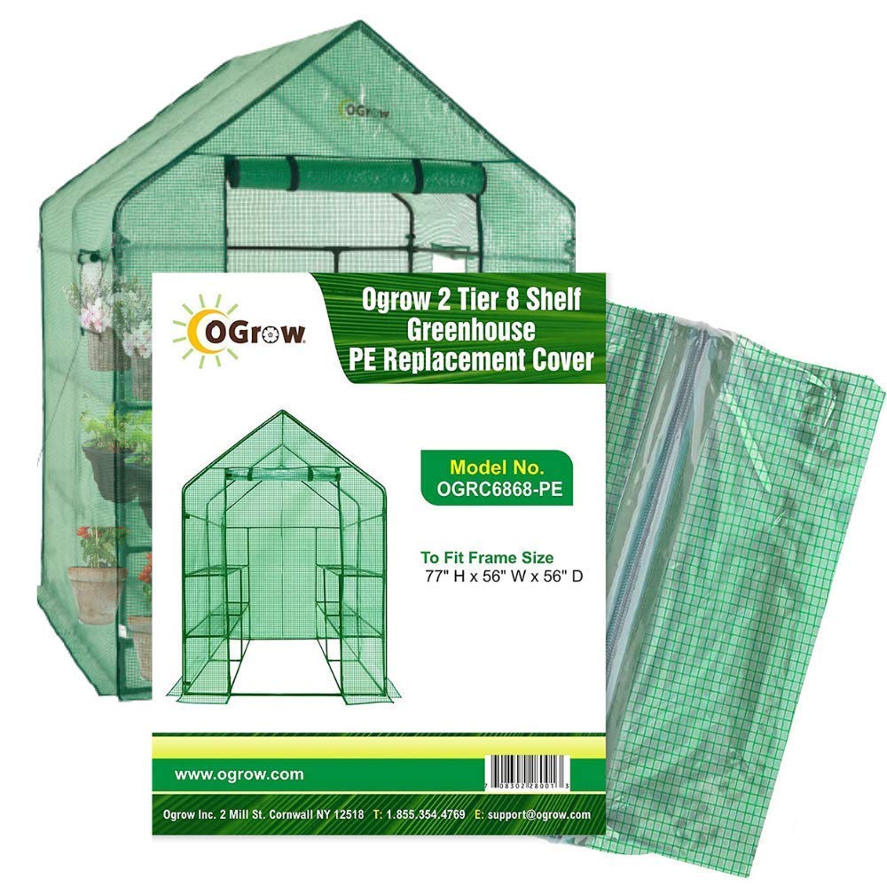 Ogrow PE Greenhouse Cloche Replacement Cover - Durable Plant Protection for Seedlings & Small Plants - Perfect for Garden, Balcony & Indoor Plant Care