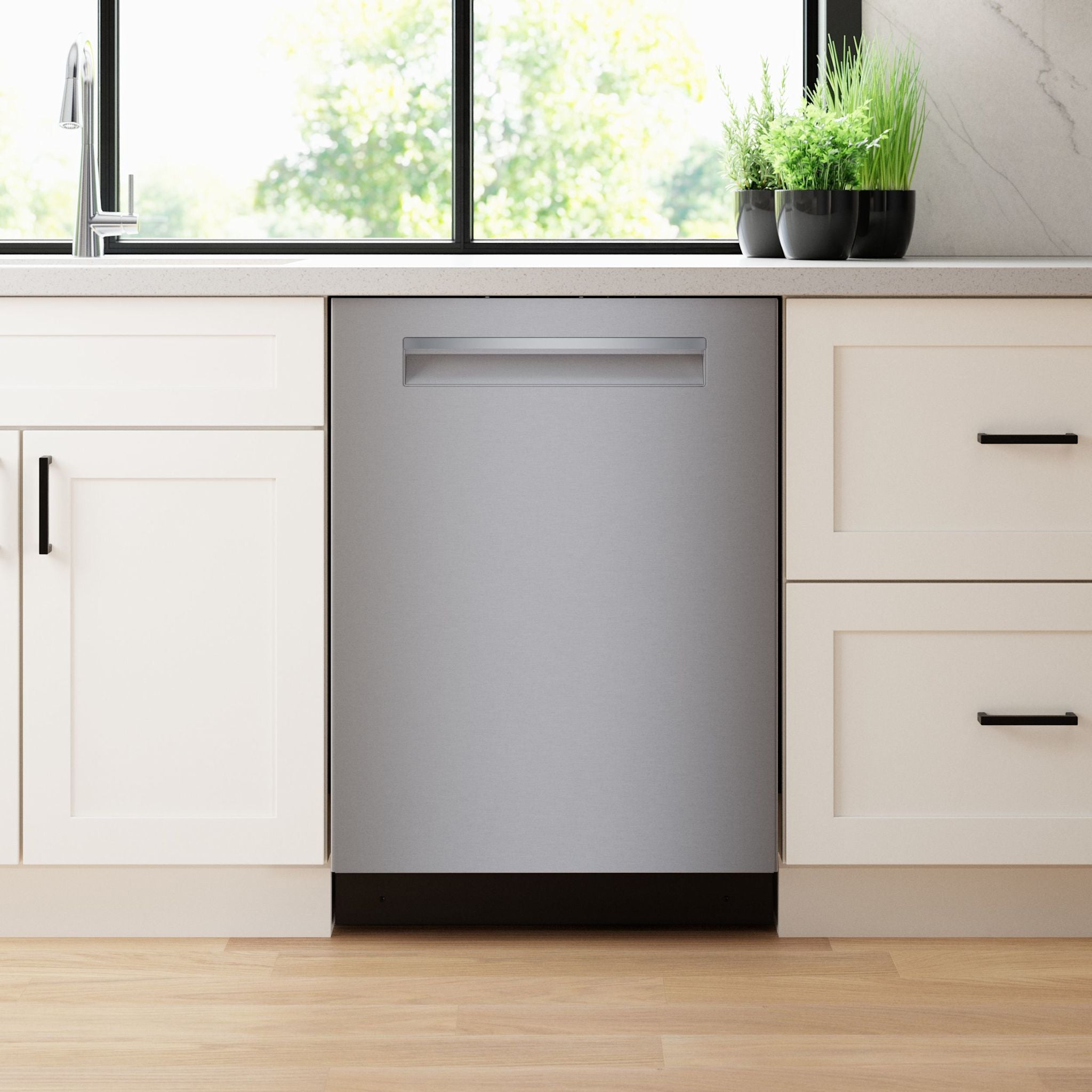 Bosch 500 Series Dishwasher (SHP55CM5N) - Stainless Steel Interior, Ultra Quiet 44 dBA, 16 Place Settings - Perfect for Large Families & Open Concept Kitchens