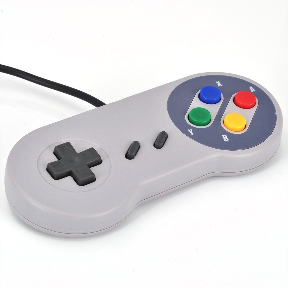 2 Pack SNES Controller - Wireless Gamepad Compatible with Super Nintendo & SNES Classic - Perfect for Retro Gaming & Multiplayer Sessions
