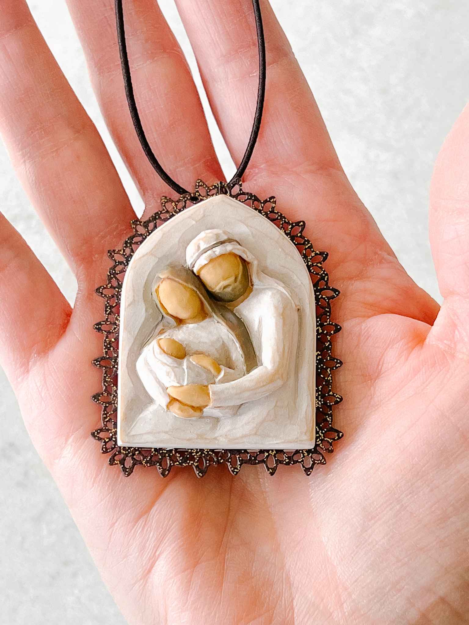 Holy Family Christmas Ornament - Handcrafted Religious Decor for Tree, Home & Holiday Celebrations