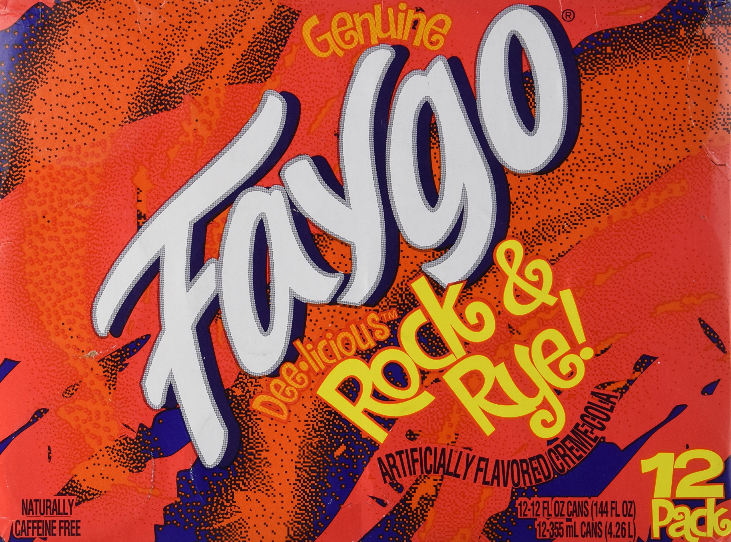 Faygo Rock & Rye Soda - 12 Pack (12 oz Cans) - Classic American Soft Drink for Parties, BBQs & Nostalgic Treats