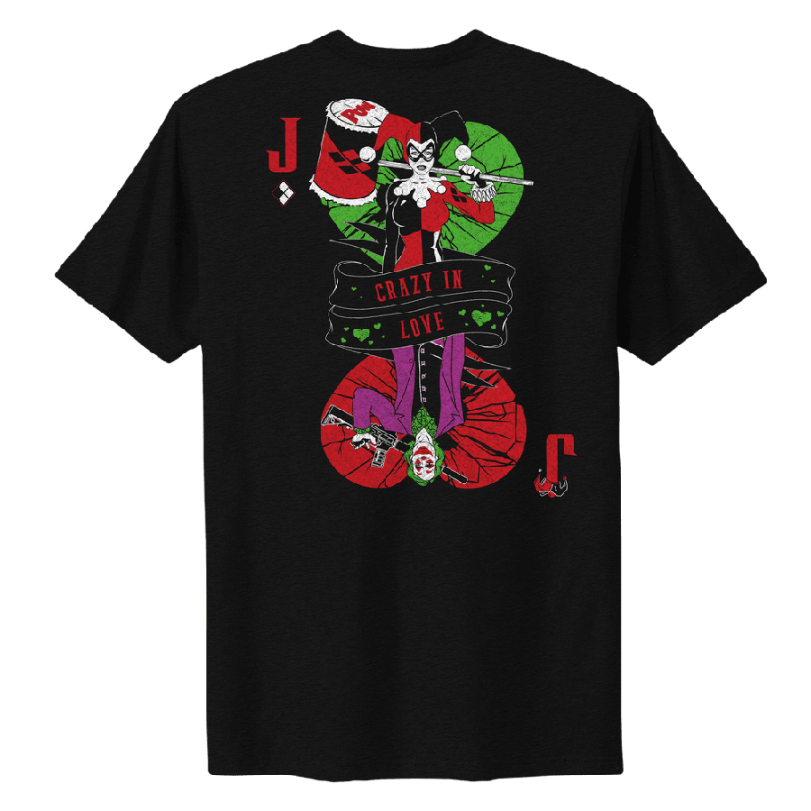 Women's Crazy In Love Boyfriend Fit T-Shirt - Soft Cotton Oversized Tee for Casual Wear & Date Nights - Black