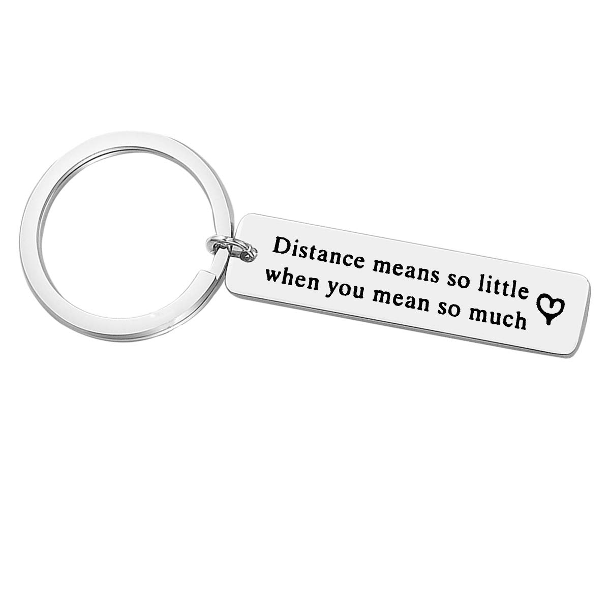 Long Distance Keychain Gift for Couples - Anniversary, Birthday & Christmas Presents for Boyfriend & Girlfriend - Perfect for LDR Couples