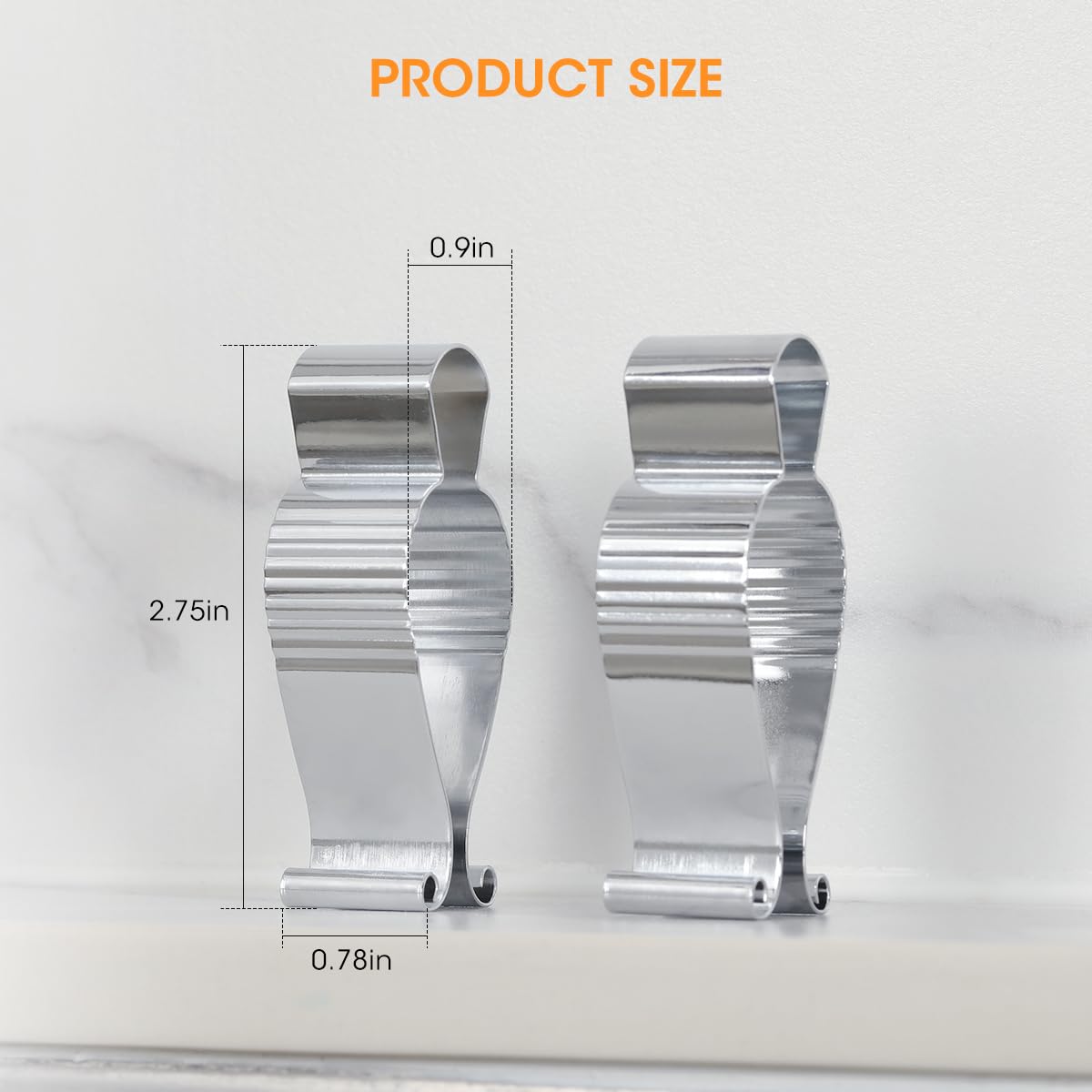 Aieve 4-Pack Stainless Steel Towel Clips - Heavy Duty Kitchen & Bathroom Towel Holders for Racks, Oven Handle, Dishwasher, Stove - Perfect for Organizing Linens & Keeping Towels Secure