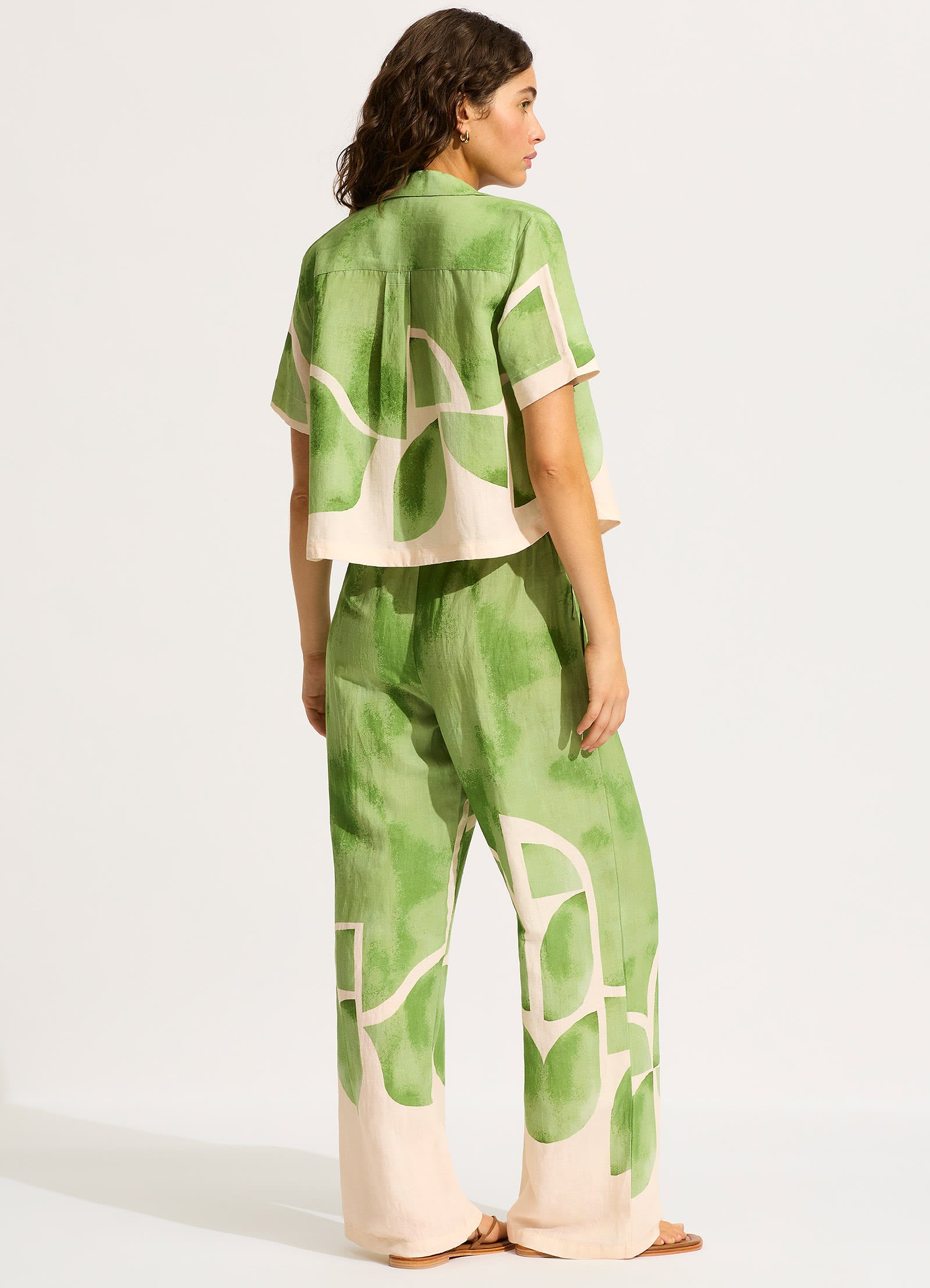 Sunray Drawstring Pants for Women - Comfortable Elastic Waist Lounge Pants in Sage Green - Perfect for Yoga, Home Wear and Casual Outfits