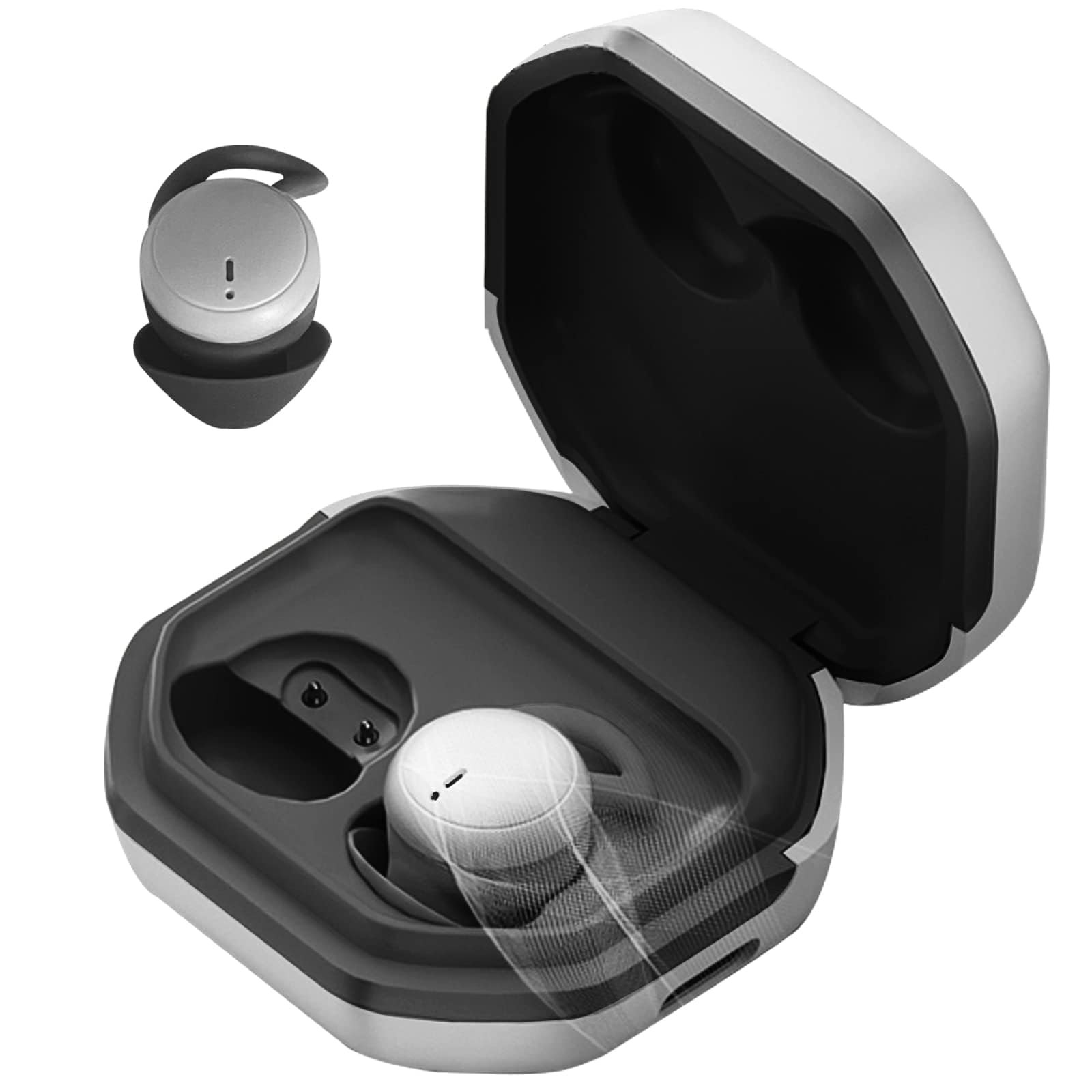 Wireless Invisible Sleep Earbuds - Smallest Bluetooth 5.3 Noise Cancelling Earphones for Side Sleepers | Comfortable Hidden Mini Earbuds for Sleeping, Working & Travel | Perfect for Night Use, Office & Airplane