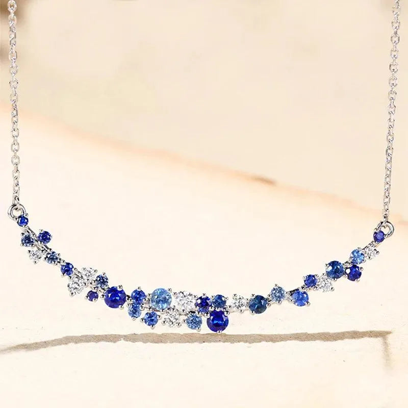 18K Yellow Gold Pendant Necklace with Pink Sapphires & Diamonds - Elegant Women's Jewelry for Engagement, Wedding & Special Occasions | Perfect Gift for Her, Anniversary & Valentine's Day
