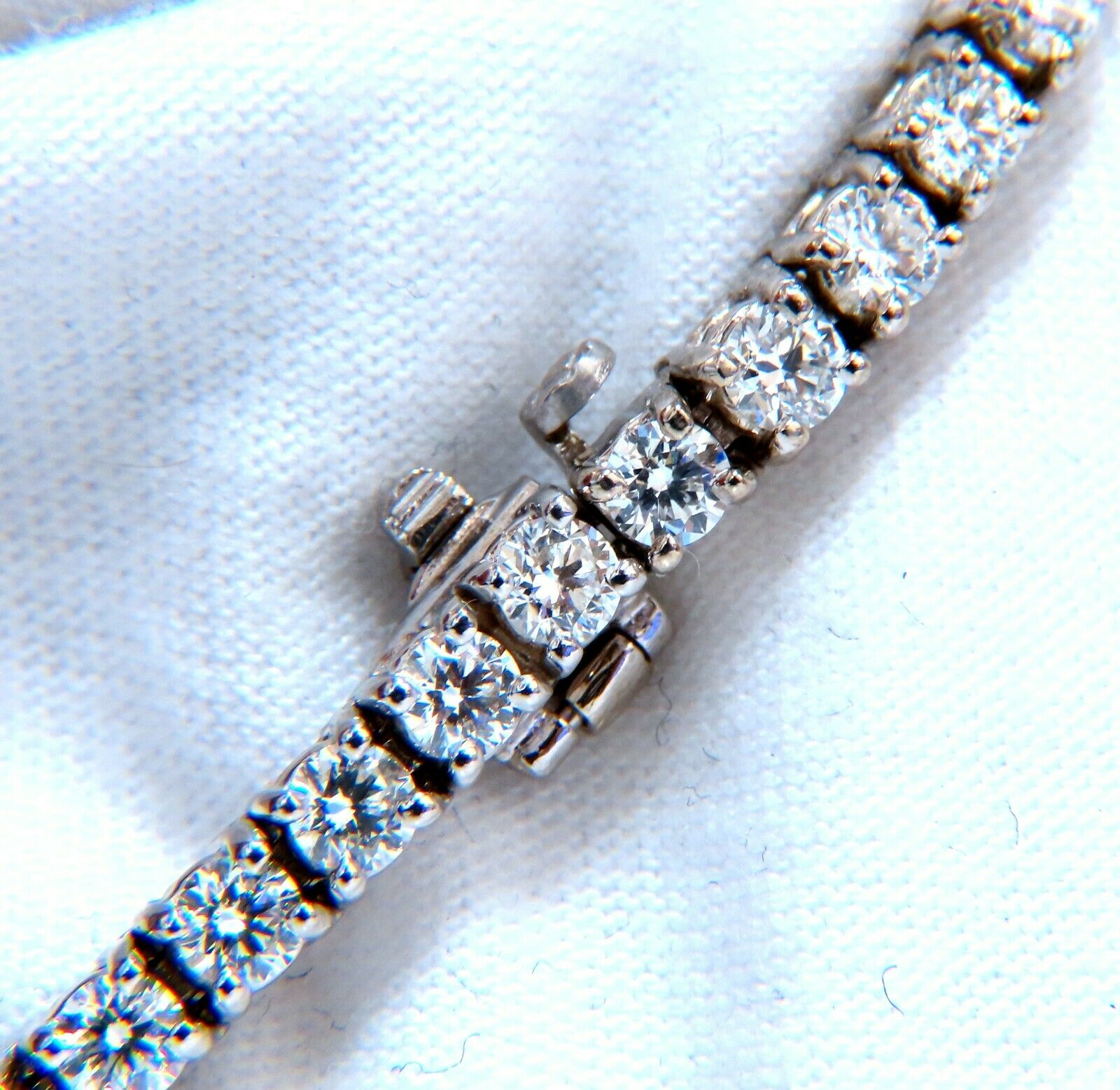 6.02 Carat Natural Round Diamond Tennis Bracelet in 14K Gold - Elegant Jewelry for Weddings, Anniversaries & Special Occasions