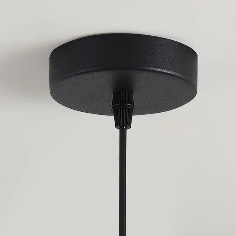 Double Layer White Shade Glass Pendant Light - Modern Hanging Fixture for Kitchen Island, Dining Room & Bedroom Lighting