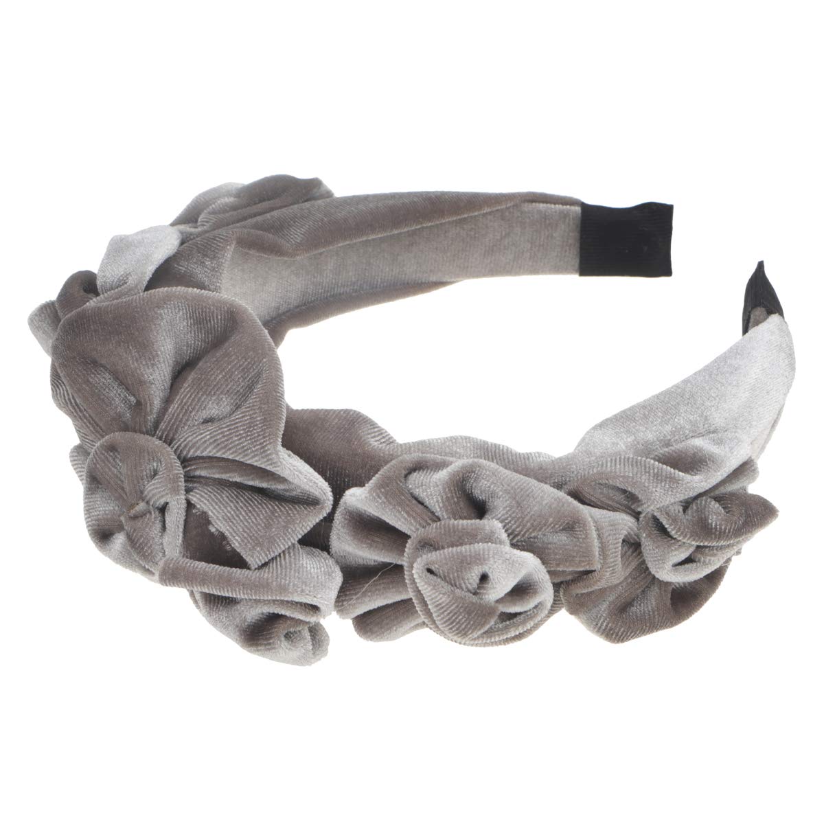 5 Pack Women's Chunky Wide Cloth Headbands for Short Hair - Spa, Workout & Everyday Use - Thick Hair Bands with Floral Design for Women & Flower Girls