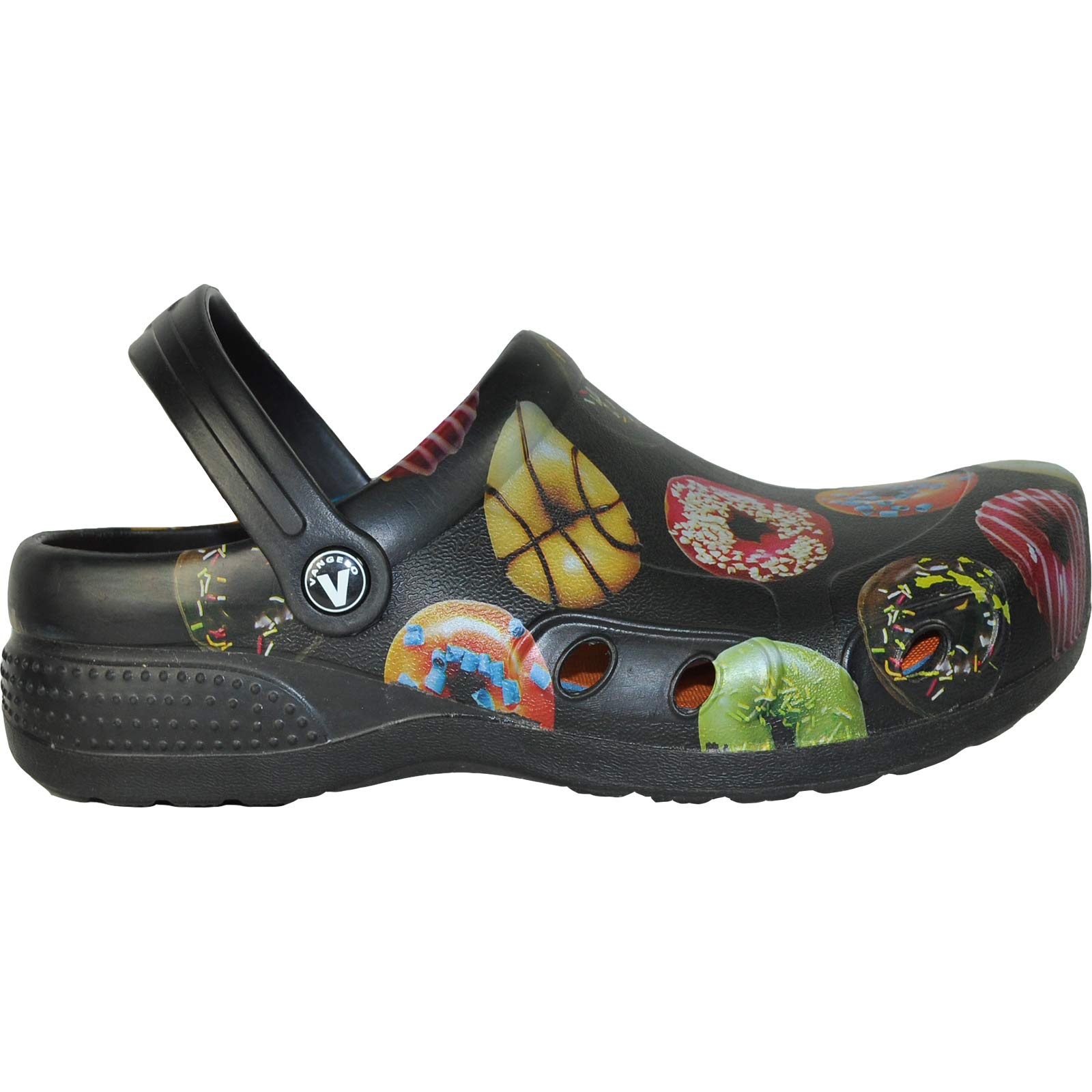 VANGELO Professional Slip Resistant Clogs - Waterproof Work Shoes for Women, Nurses & Chefs - Ritz Black, Lime White & Multicolor - Perfect for Hospitals, Kitchens & Wet Environments