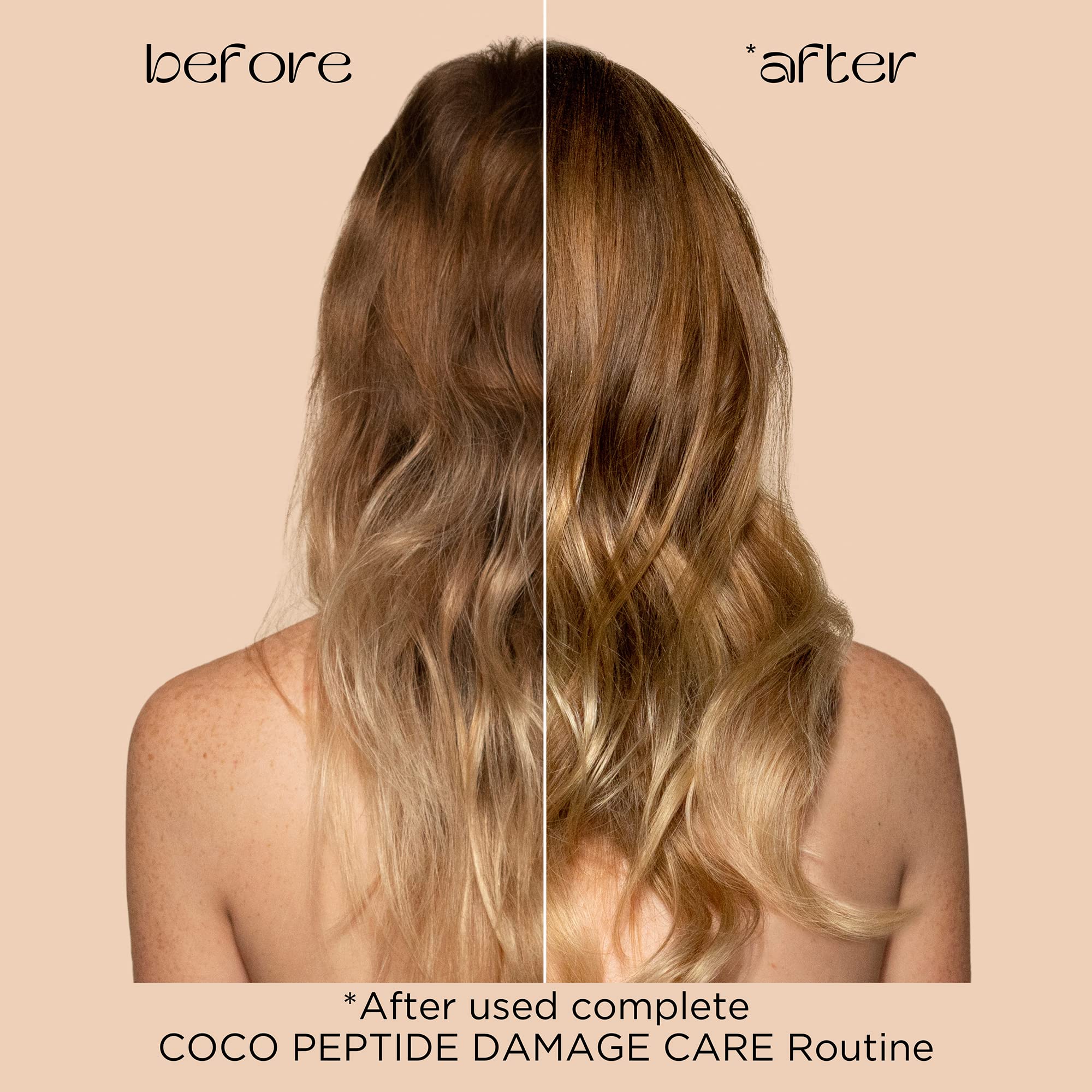**Pacifica Coco Peptide Damage Repair Shampoo & Conditioner Set – Vegan Collagen & Peptides for Dry, Damaged Hair – Sulfate-Free, Clean, Dermatologist-Tested – Perfect for Split Ends & Breakage – Ideal for Daily Hair Care & Post-Color Treatment**