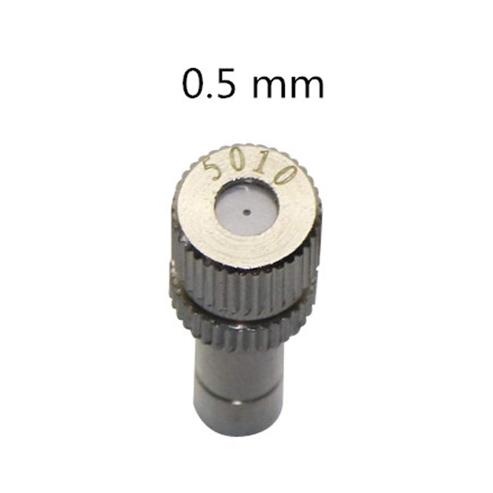 **50-Pack 0.2-0.6mm Low-Pressure Micro Drip Irrigation Nozzles - Quick Connect Spray Nozzles for Greenhouse, Garden, and Mist Cooling Systems (0.5mm, Green) - Perfect for Hydroponics, Vertical Gardens & Plant Misting**