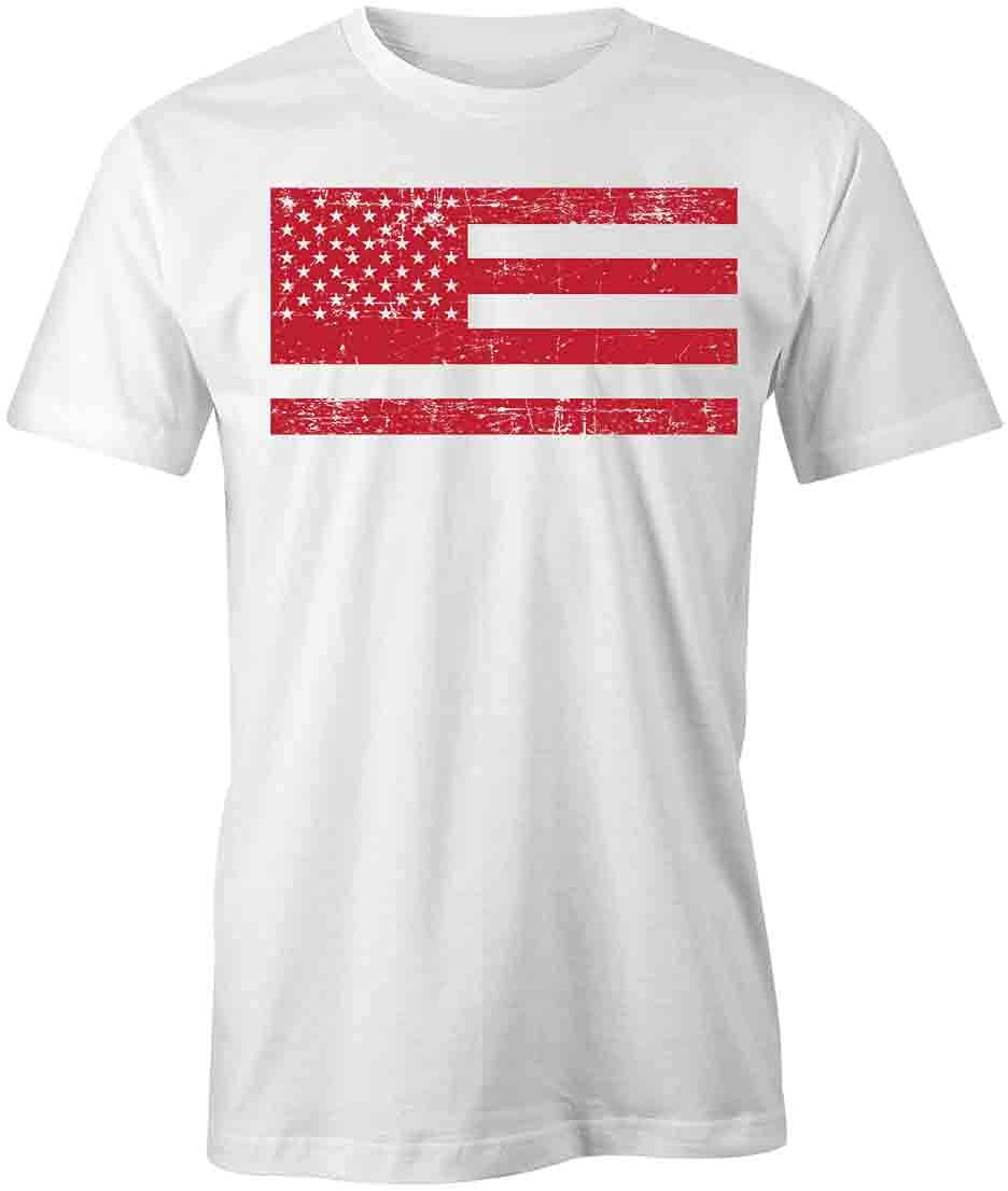 Vintage American Flag Grunge T-Shirt - Patriotic Graphic Tee for Men & Women | Distressed USA Print Cotton Shirt | Perfect for 4th of July, Memorial Day & Casual Outfits