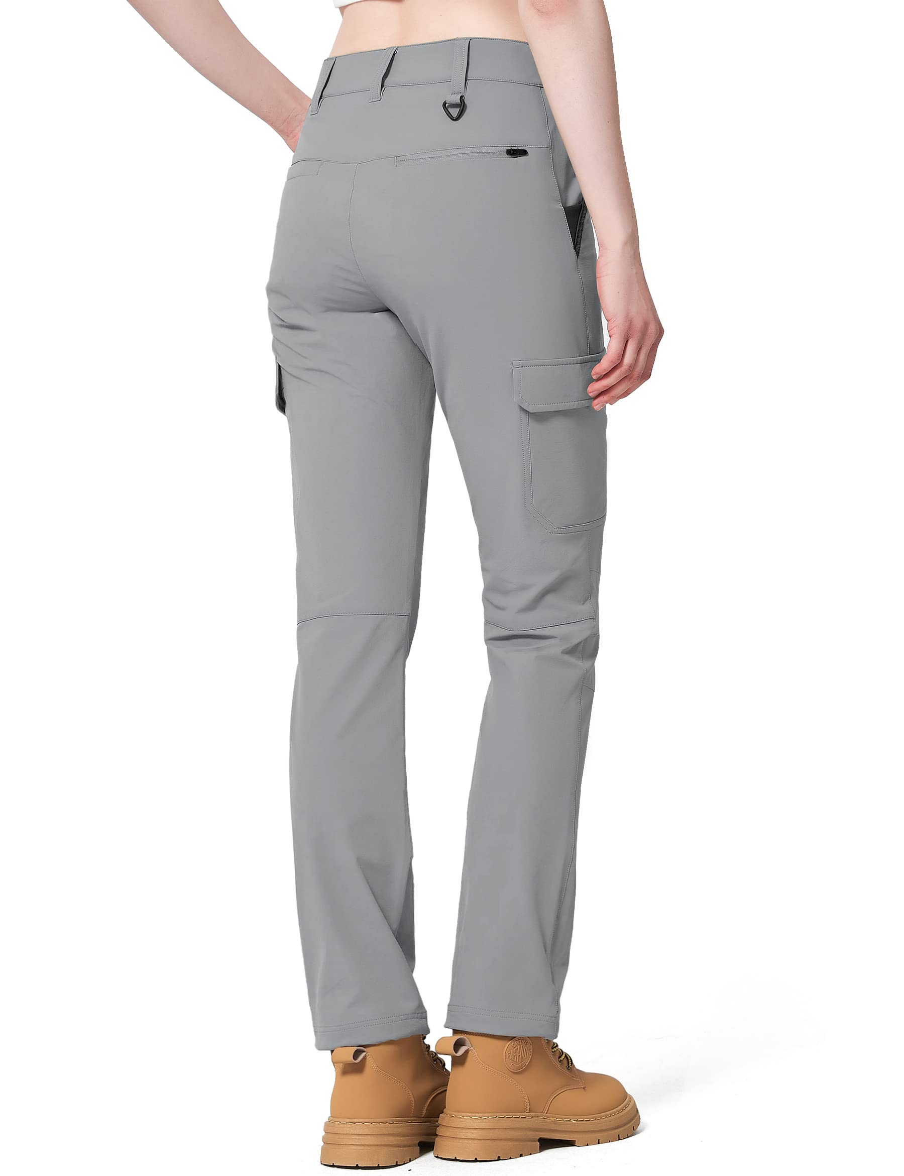 Women's Quick Dry Lightweight Hiking Cargo Pants with 6 Pockets - UPF 50+ Sun Protection for Outdoor Activities, Hiking, Golf & Workwear
