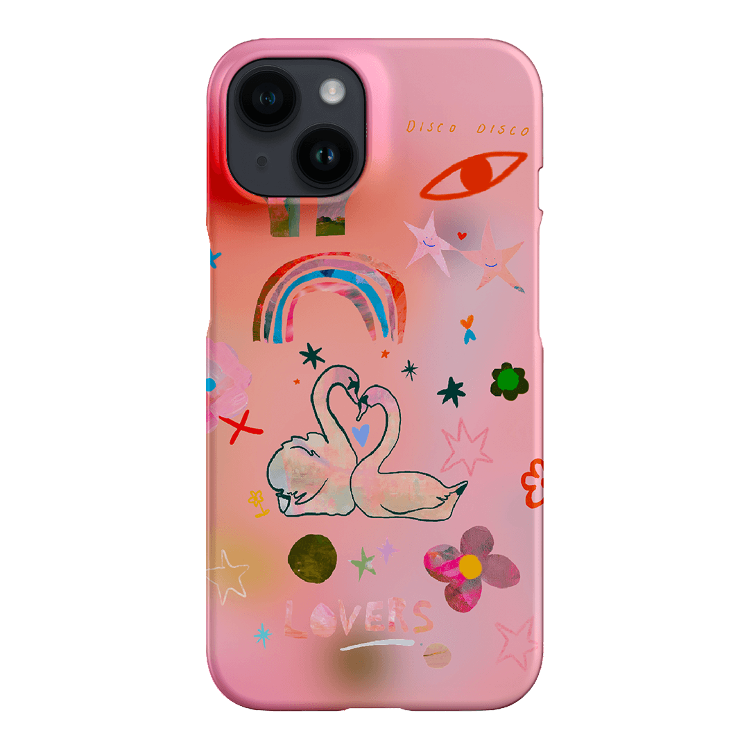 Pink Swan iPhone Case - Elegant & Protective Phone Cover for iPhone 13/14/15 Pro Max - Perfect for Women, Girls, Fashion Accessories & Everyday Use