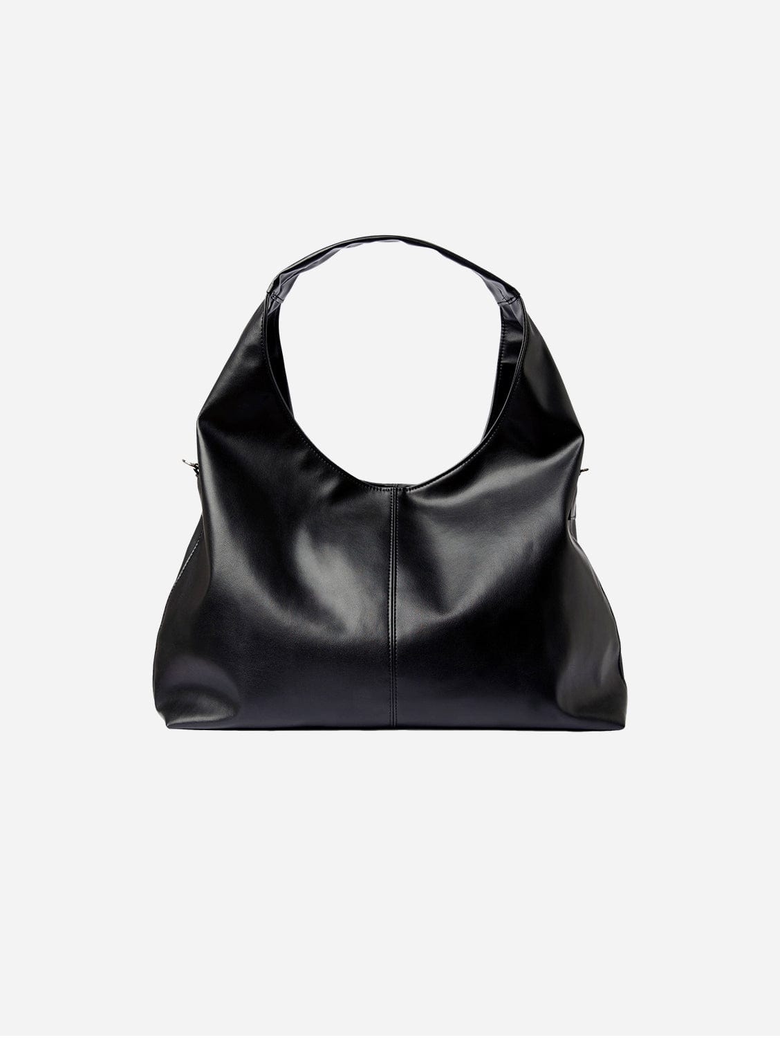 Bohemian Vegan Leather Tote Bag for Women - Eco-Friendly Grape Leather Slouchy Handbag in Black | Perfect for Work, Travel & Everyday Use