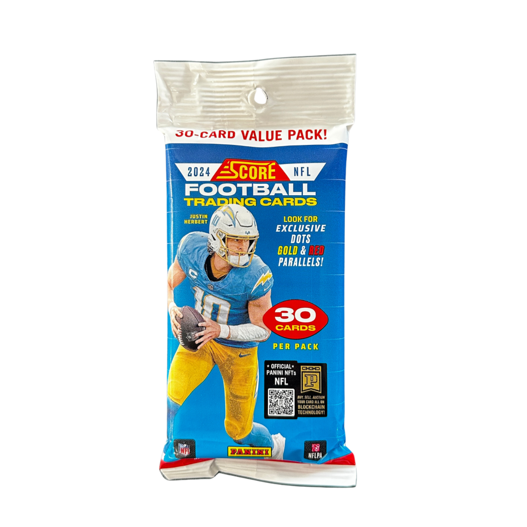 2024 Panini Score NFL Football Trading Cards Value Pack - Collectible Sports Cards for Fans & Players, Perfect for Gifts, Fantasy Leagues & Memorabilia Collections