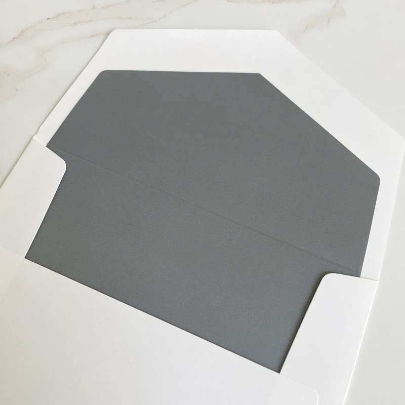 Caslon Design Flat Cards - Premium Raised Ink Stationery for Wedding Invitations, Thank You Notes & Special Occasions