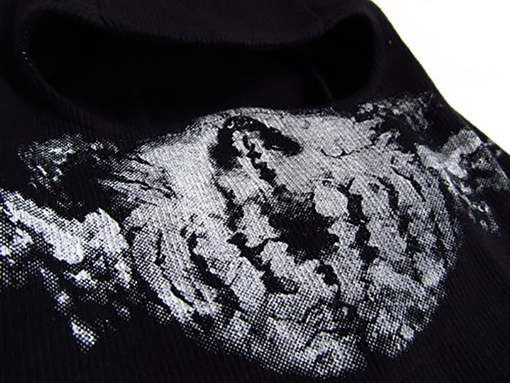 Call of Duty Ghost Mask Balaclava - Skull Face Cover for Men, Windproof Ski Headwear & Motorcycle Helmet Liner - Black (A05) - Perfect for Winter Sports, Outdoor Adventures & Tactical Gear