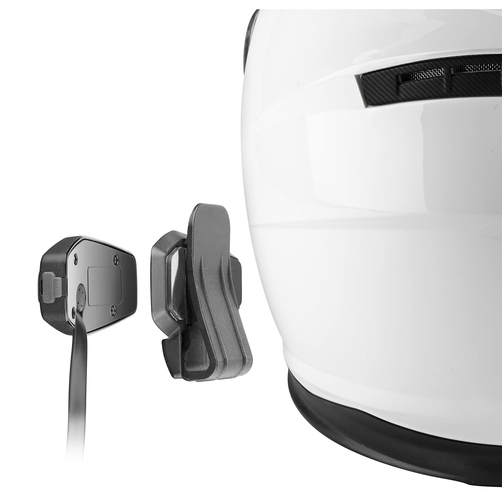 INTERPHONE UCOM4 Motorcycle Bluetooth Headset - 4-Way Rider Communication, 1.6km Range, 15Hr Battery Life - Noise Cancelling DSP, IP67 Waterproof - Compatible with Helmets, TFT & GPS Displays - Perfect for Group Rides, Touring & Adventure Motorcycling (Twin Pack)
