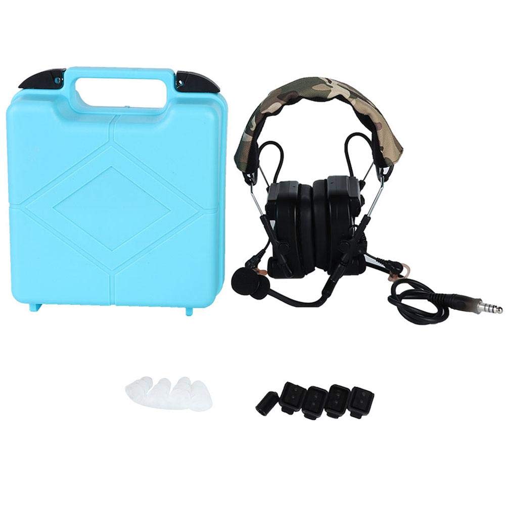 Zerone Outdoor Headset with Noise-Canceling Microphone - Hunting, Gaming, Walkie Talkie Communication - PTT Plug for Field Development & Outdoor Activities | Perfect for Tactical Missions, Airsoft Games & Wilderness Adventures