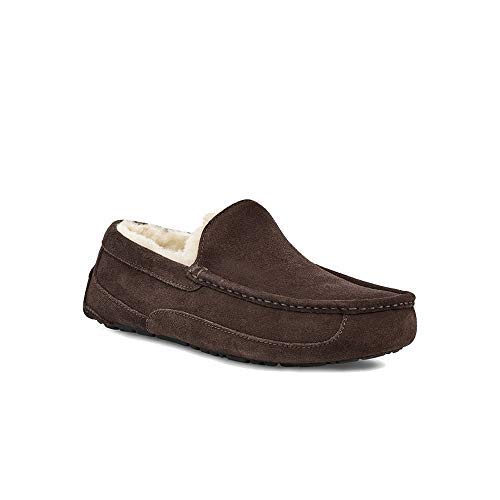 UGG Men's Ascot Slipper - Comfortable Indoor/Outdoor House Shoes with Genuine Sheepskin - Perfect for Lounging, Travel & Cold Weather