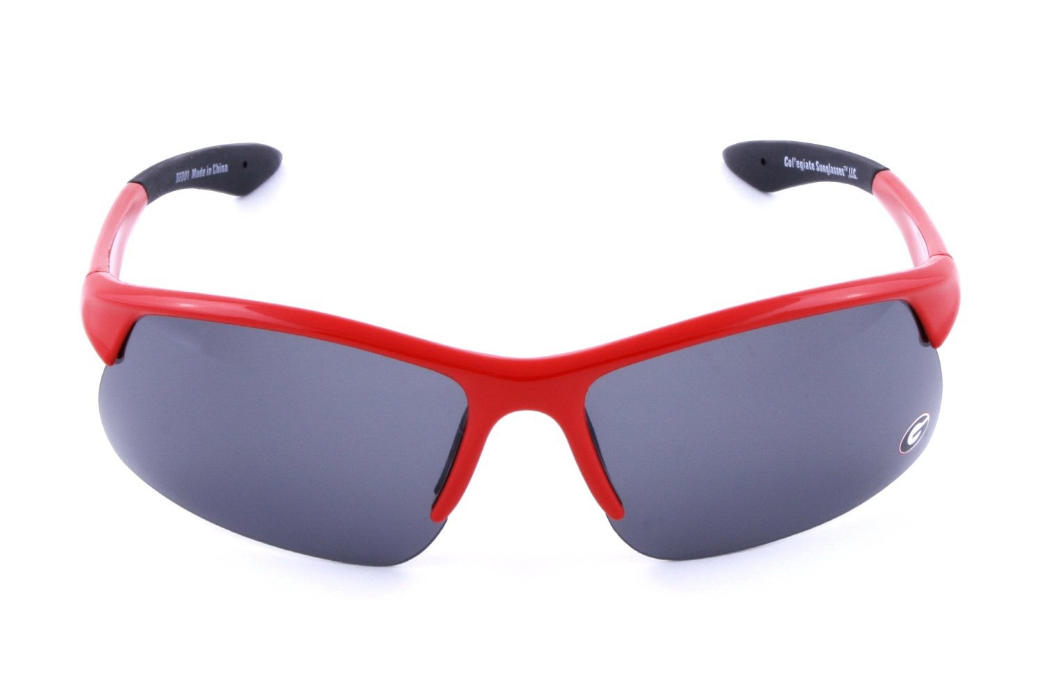 Georgia Bulldogs Collegiate Polarized Sunglasses - Sport Rim, Red - Perfect for Game Day, Outdoor Activities & Driving