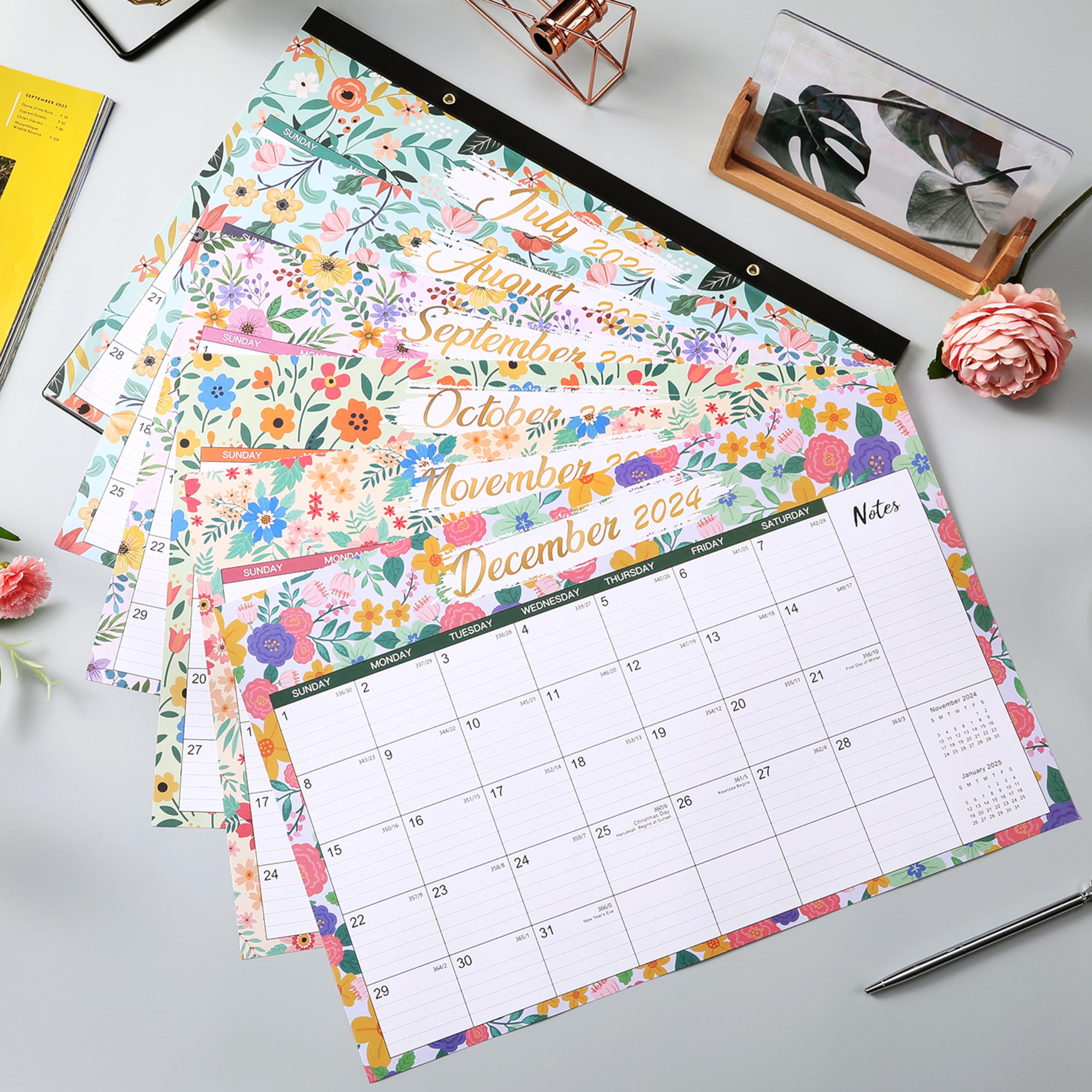 2024-2025 Academic Planner Calendar (July 2024 - December 2025) | 18-Month Large Desk Calendar 17