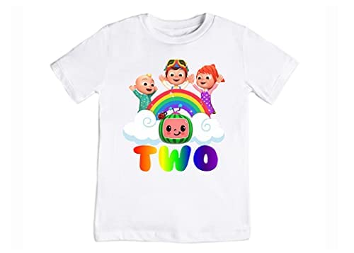 Melon Themed Birthday Shirt for Boys & Girls - 2nd & 3rd Birthday Outfit - Cute Melon Print Baby Clothes for Birthday Parties & Celebrations - Perfect for Summer Parties, Photo Shoots & Special Occasions