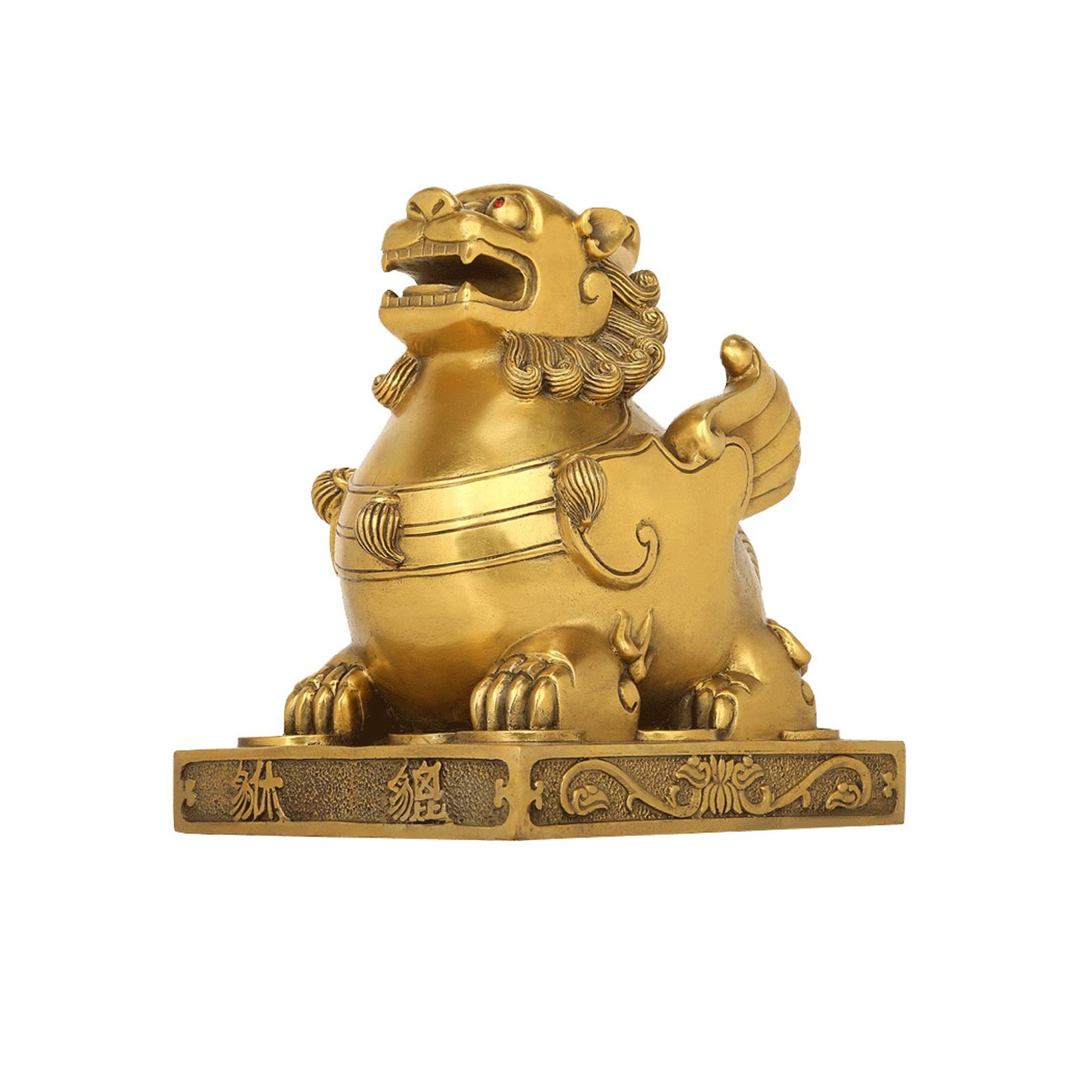 IAOHUO Handmade Copper Pi Xiu Statue - Feng Shui Wealth & Good Luck Decor for Living Room, TV Cabinet, Wine Cabinet, Office Desk | Home Decoration Gift for Housewarming & Prosperity