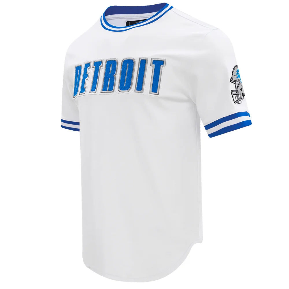 Detroit Lions Classic Chenille DK Tee Shirt for Men - Pro Standard NFL Fan Jersey - Perfect for Game Day, Tailgating & Sports Events